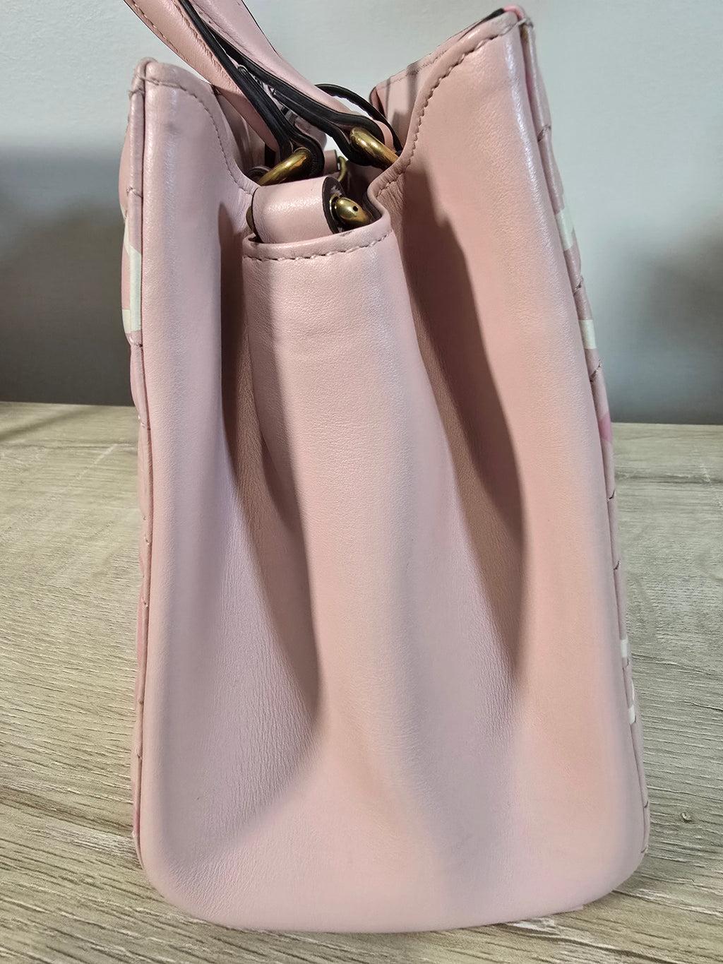 Gucci GucciGhost Small GG Marmont Shoulder Bag Pink Gold Hardware