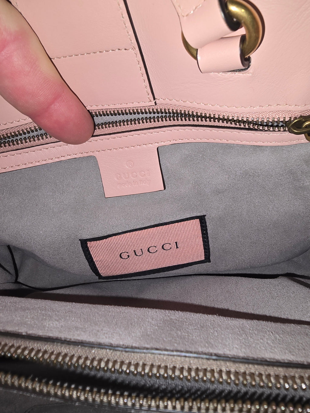 Gucci GucciGhost Small GG Marmont Shoulder Bag Pink Gold Hardware