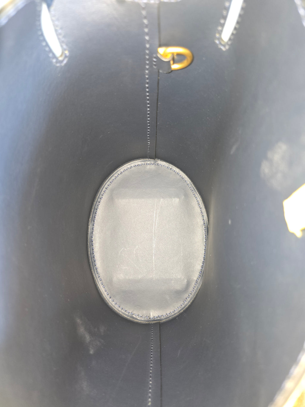 Burberry Small Leather Bucket Bag Yellow Gold Hardware