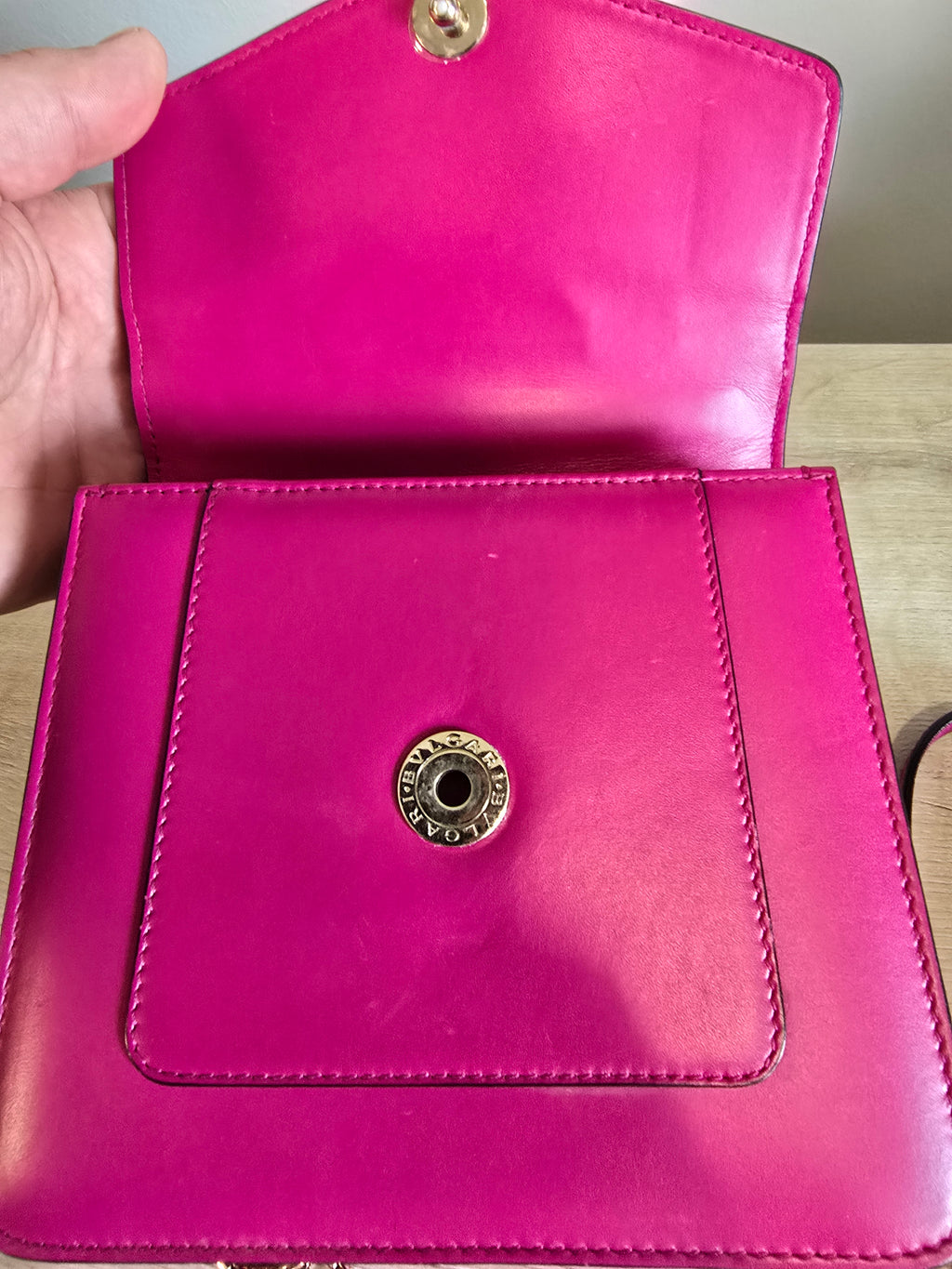 Bvlgari Serpenti Forever Small Top Handle Bag Pink Leather Gold Hardware