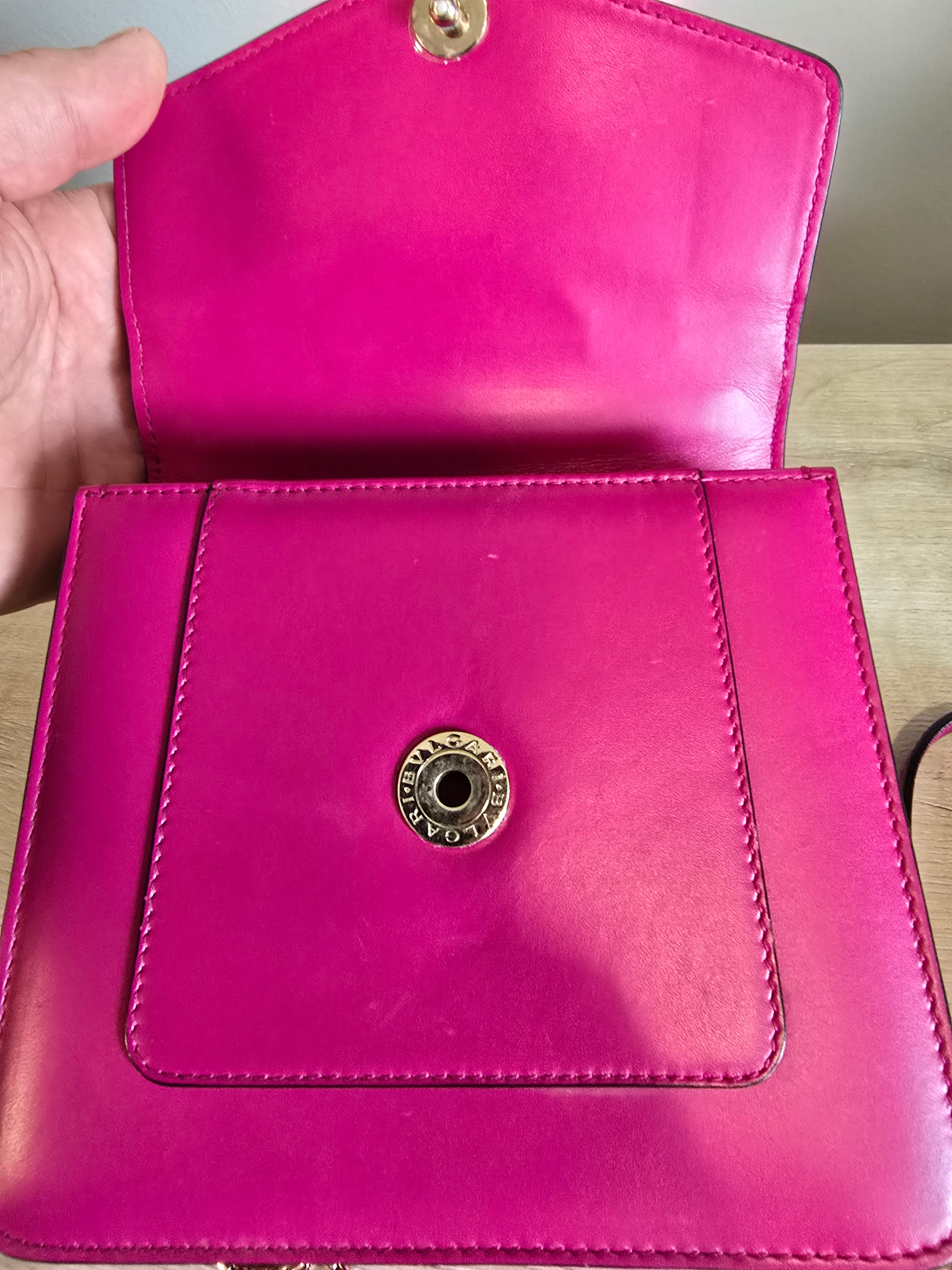 Bvlgari Serpenti Forever Small Top Handle Bag Pink Leather Gold Hardware