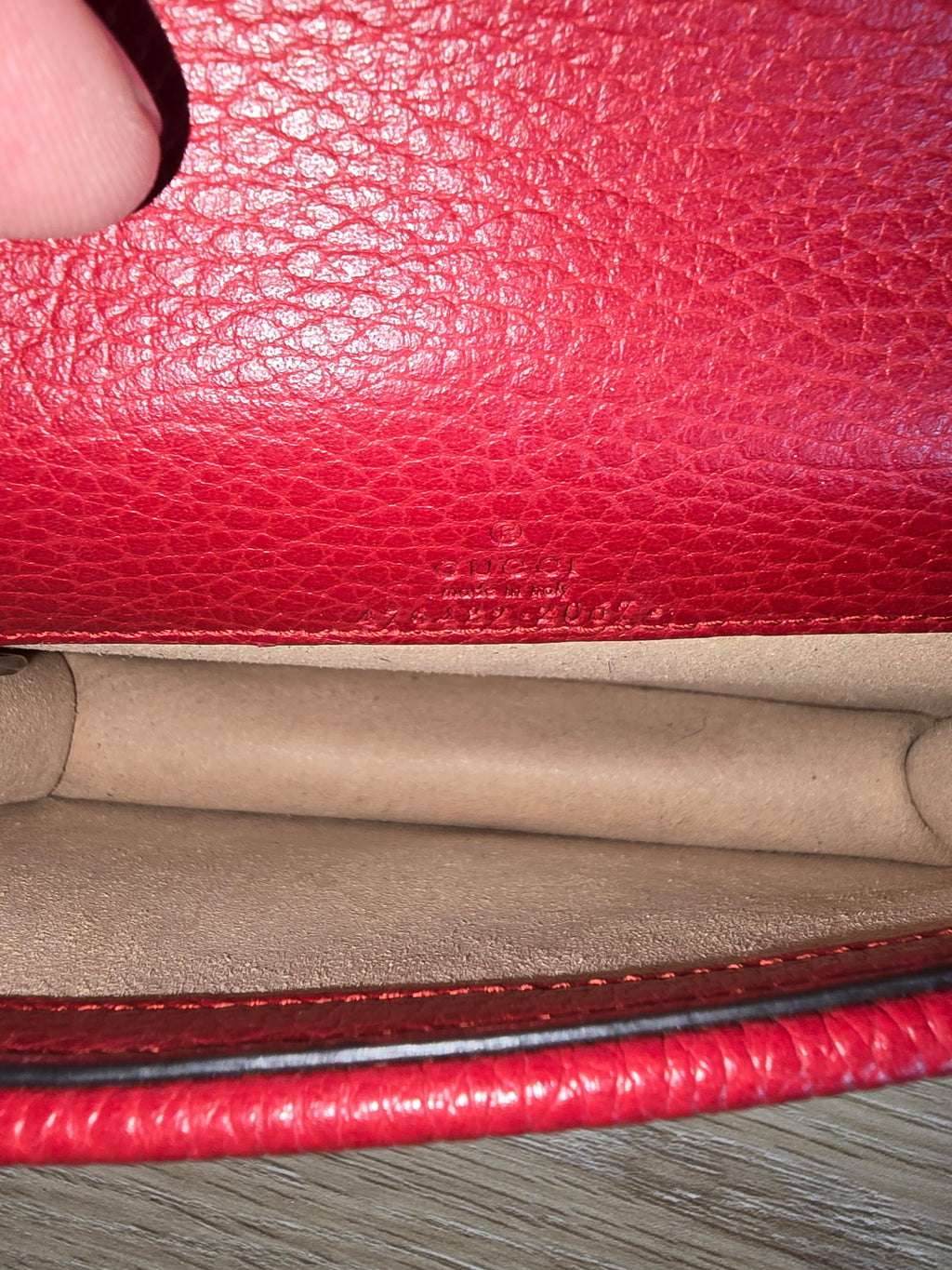 Gucci Dionysus Super Mini Bag Red Leather Silver Chain Gold Snake