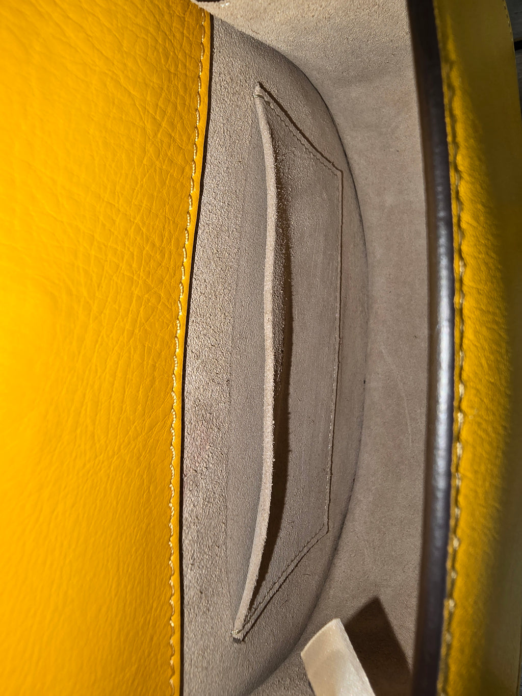 Chloé Small Nile Bracelet Bag Yellow Leather Suede Gold Hardware