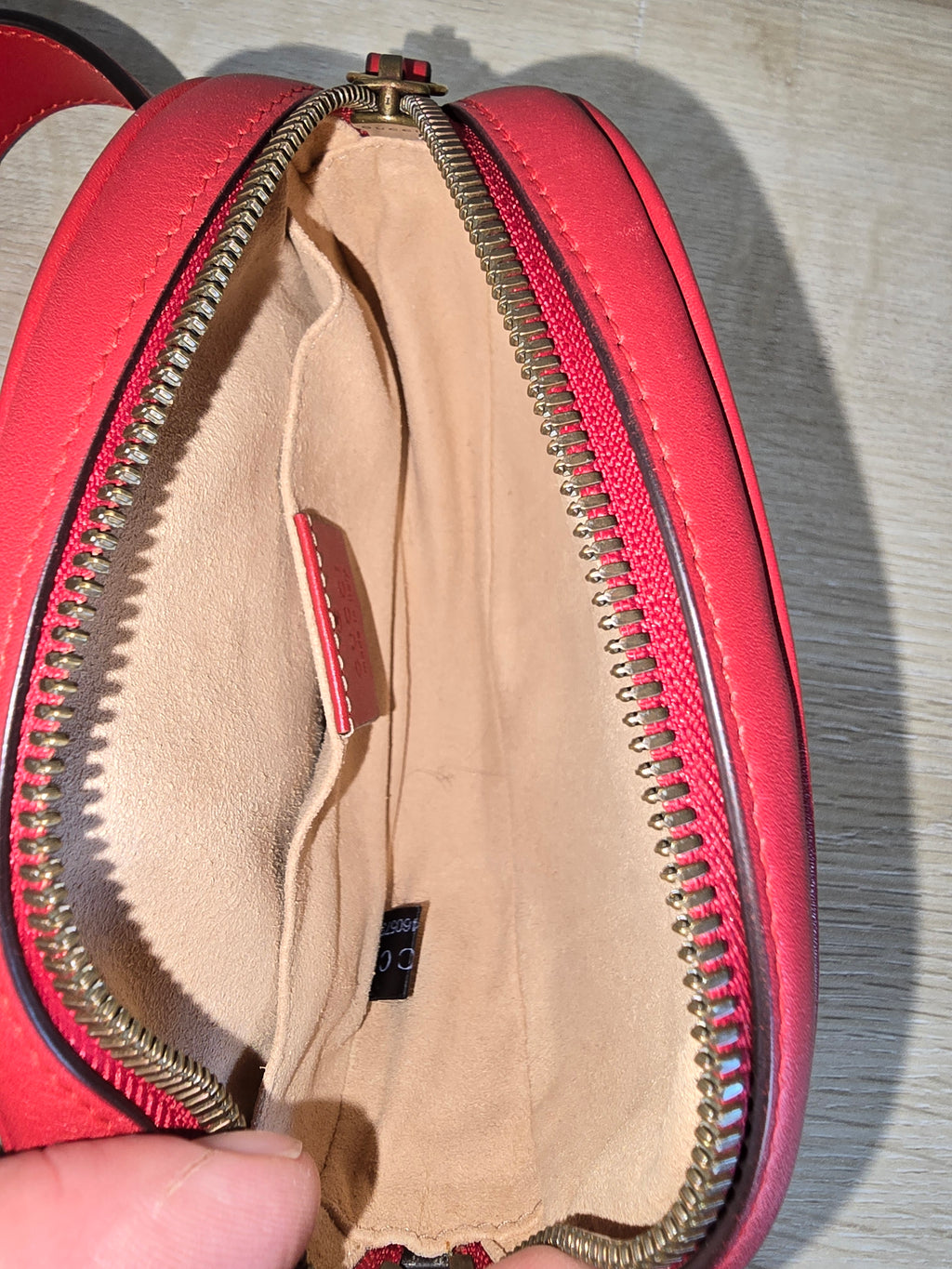 Gucci GG Marmont Matelassé Belt Bag Red Quilted Leather Gold Hardware