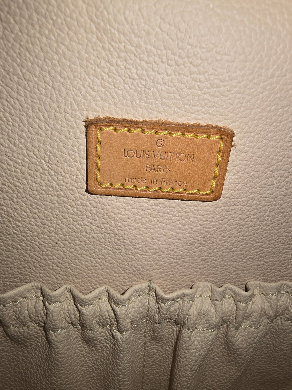 Louis Vuitton Monogram Spontini Satchel Vachetta Leather Handles Shoulder Strap