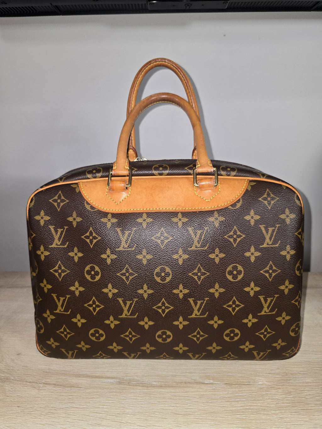 Louis Vuitton Deauville Monogram Canvas Tote Bag
