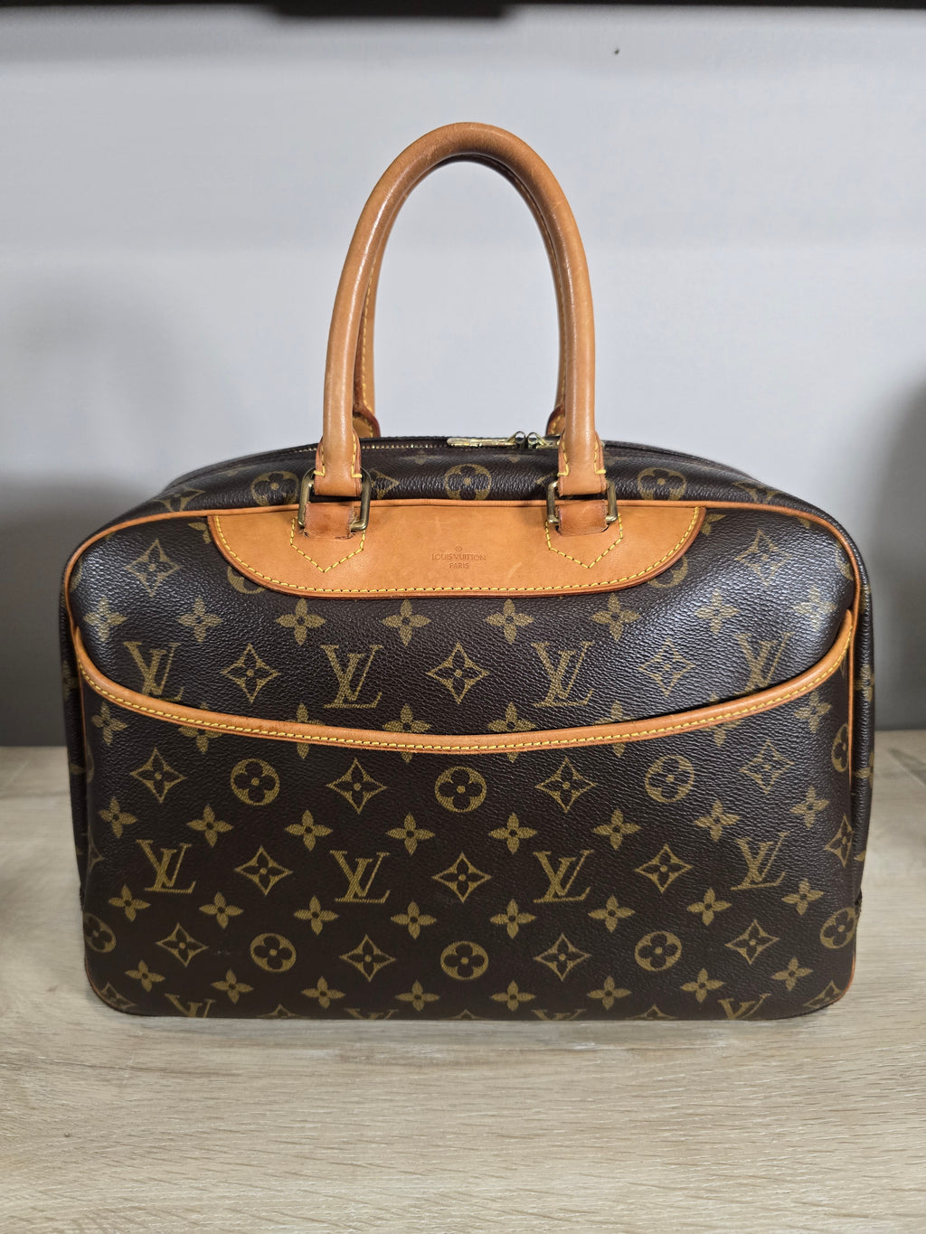Louis Vuitton Deauville Monogram Canvas Tote Bag