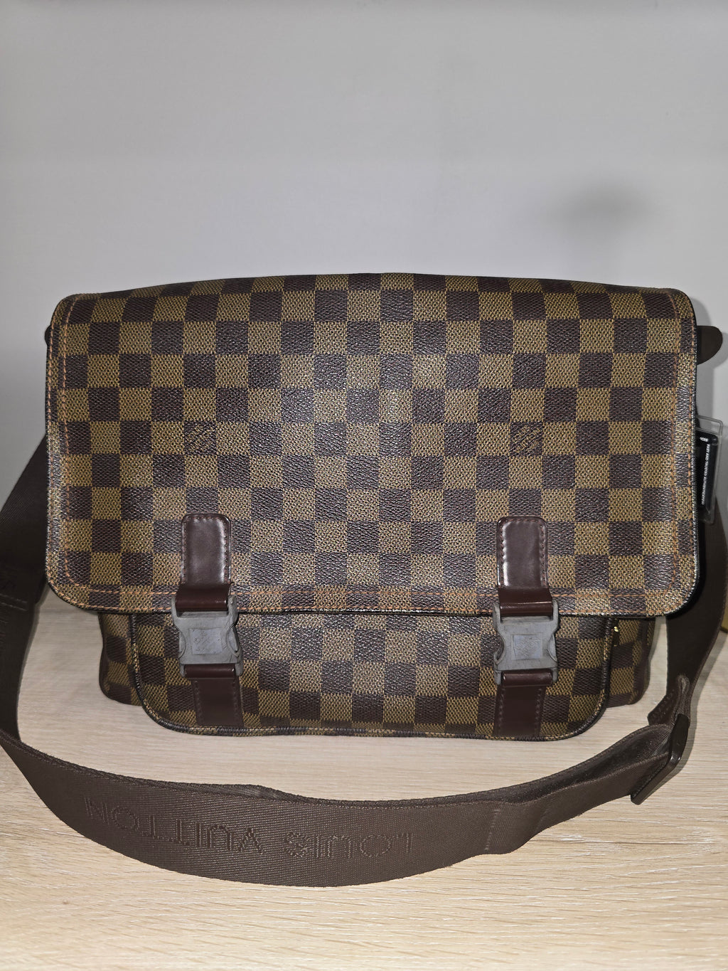 Louis Vuitton Melville Messenger Bag Damier Ebene Canvas