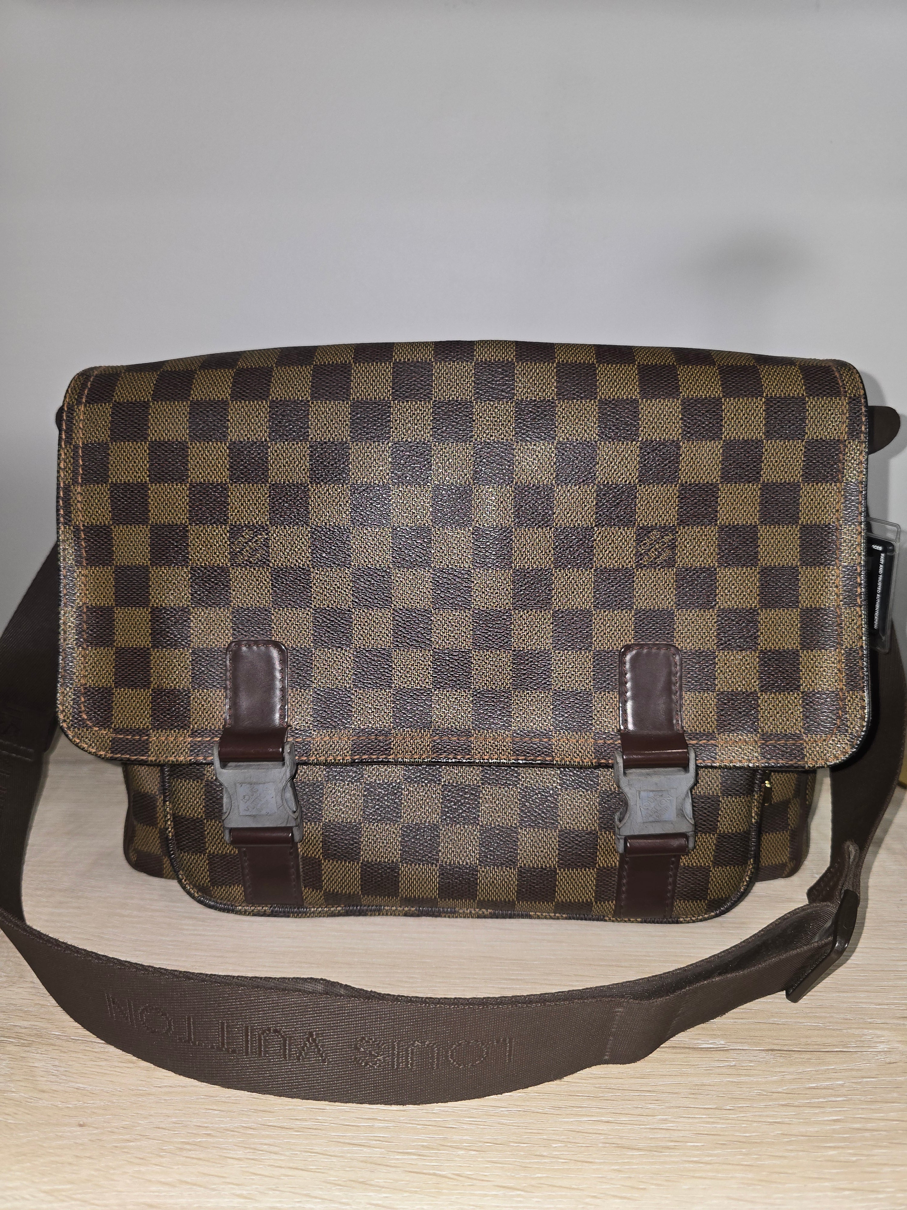 Louis Vuitton Melville Messenger Bag Damier Ebene Canvas