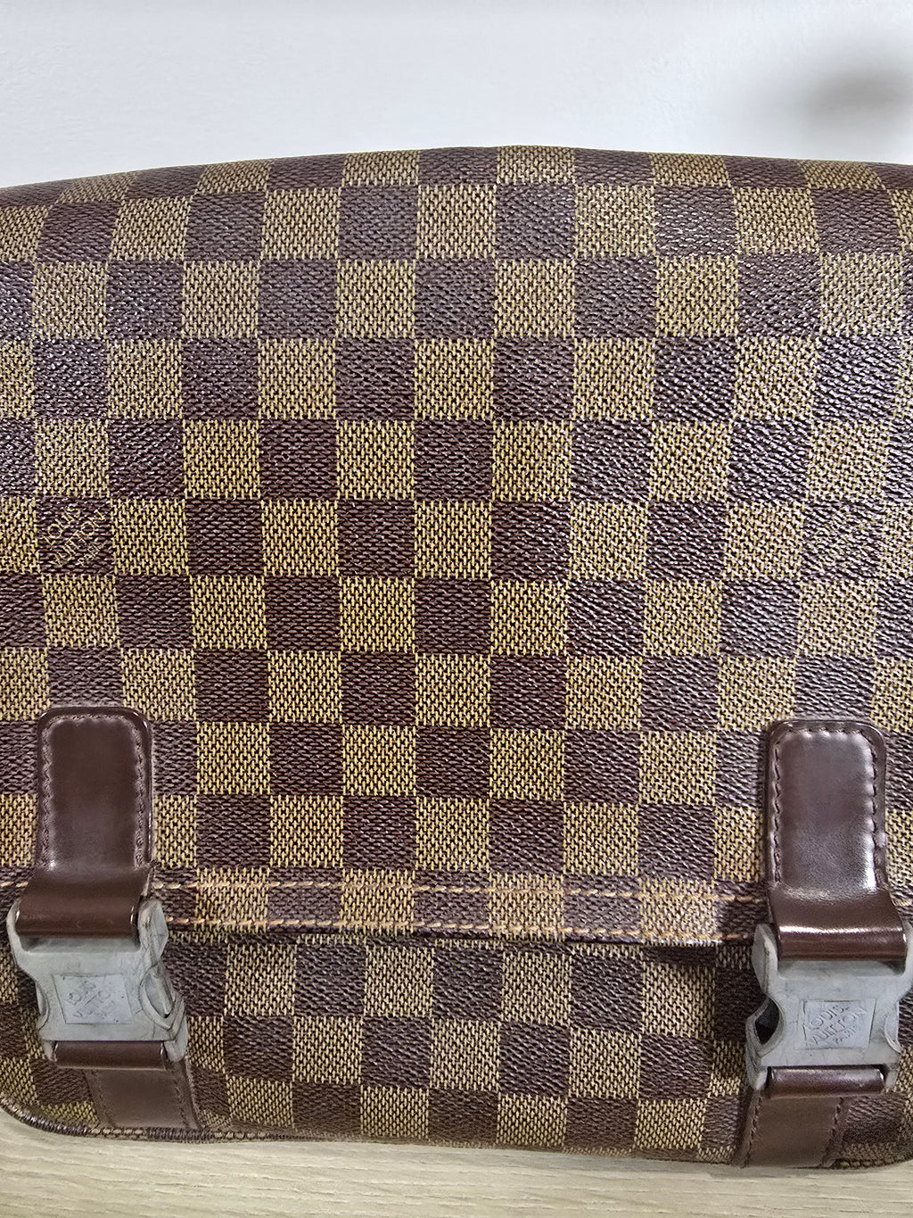 Louis Vuitton Melville Messenger Bag Damier Ebene Canvas