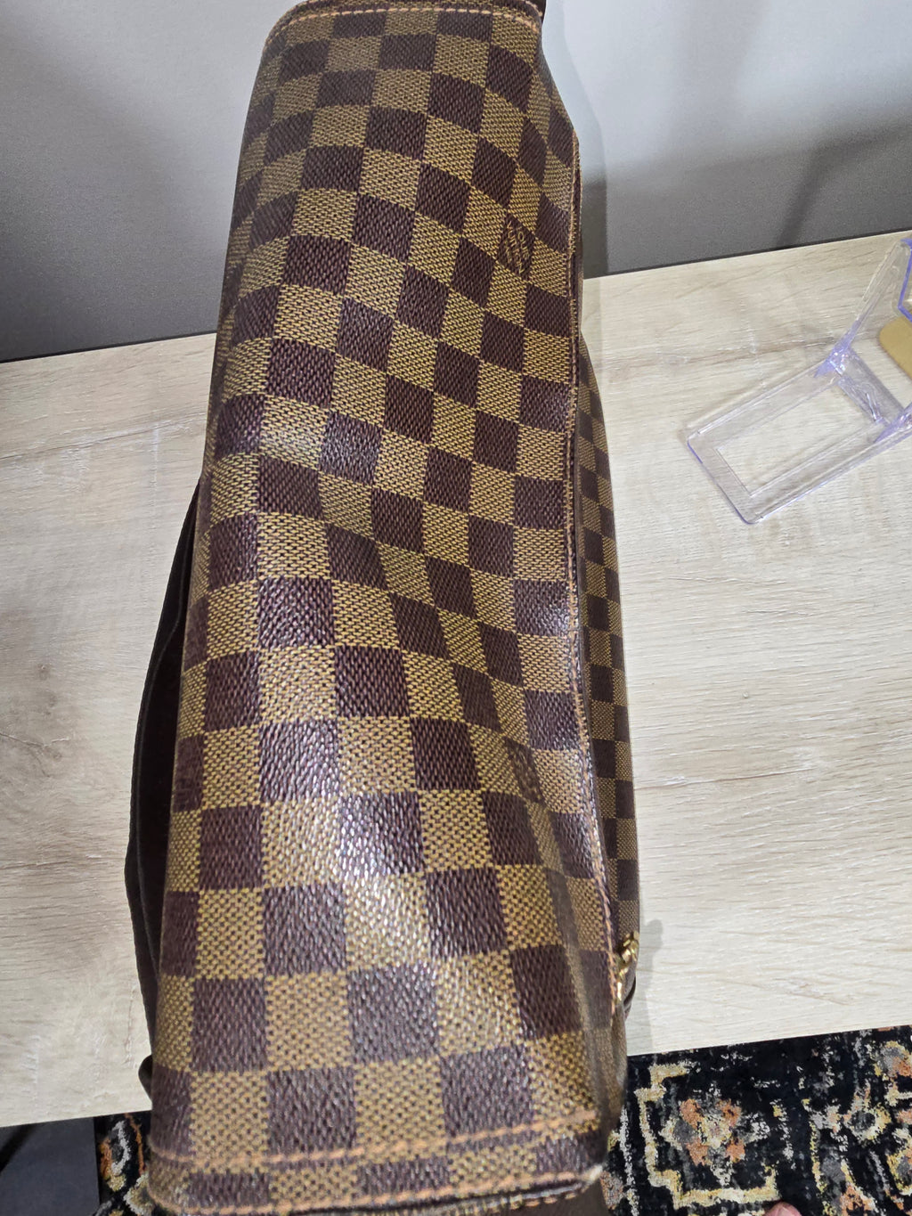 Louis Vuitton Melville Messenger Bag Damier Ebene Canvas
