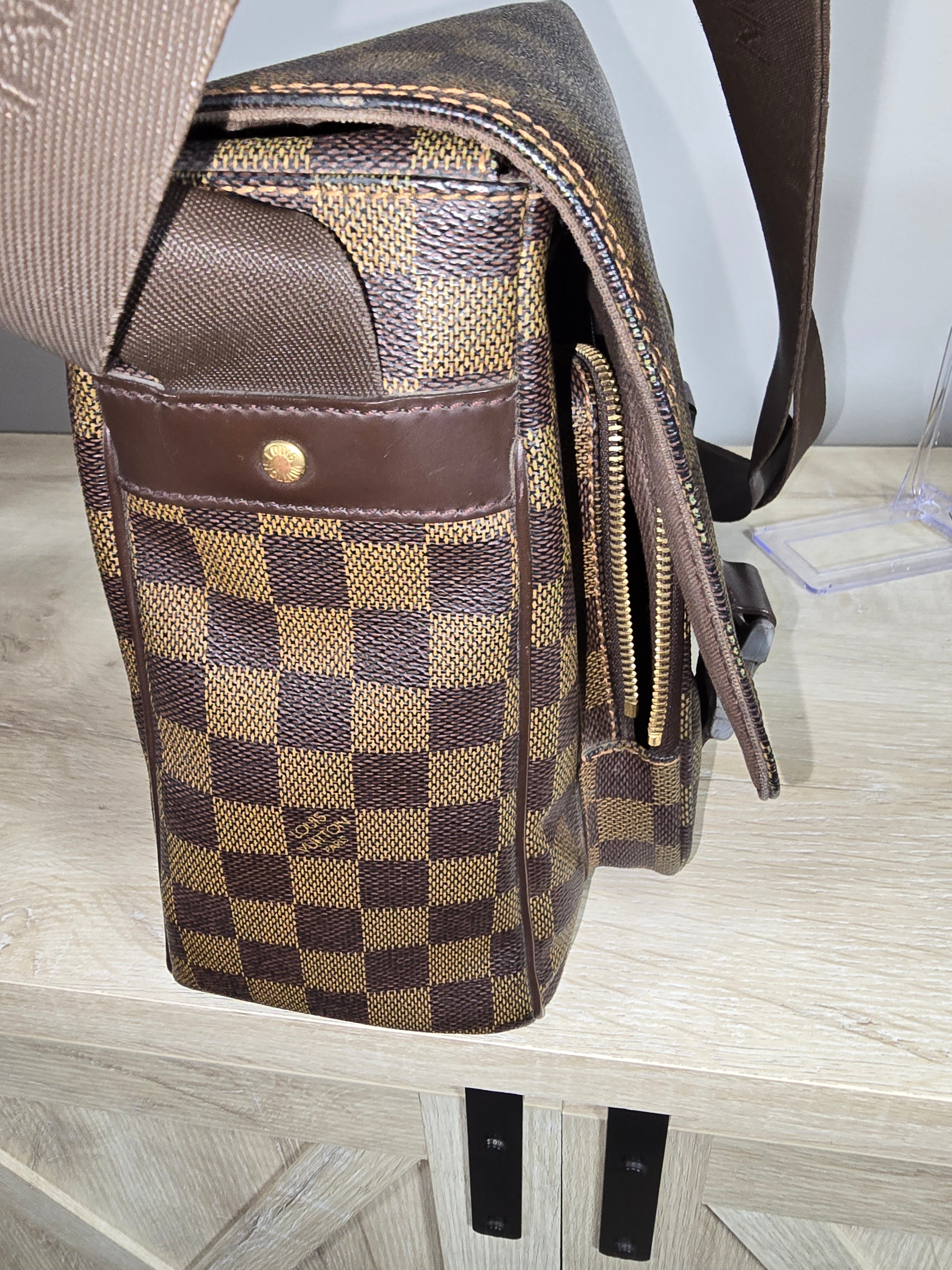 Louis Vuitton Melville Messenger Bag Damier Ebene Canvas