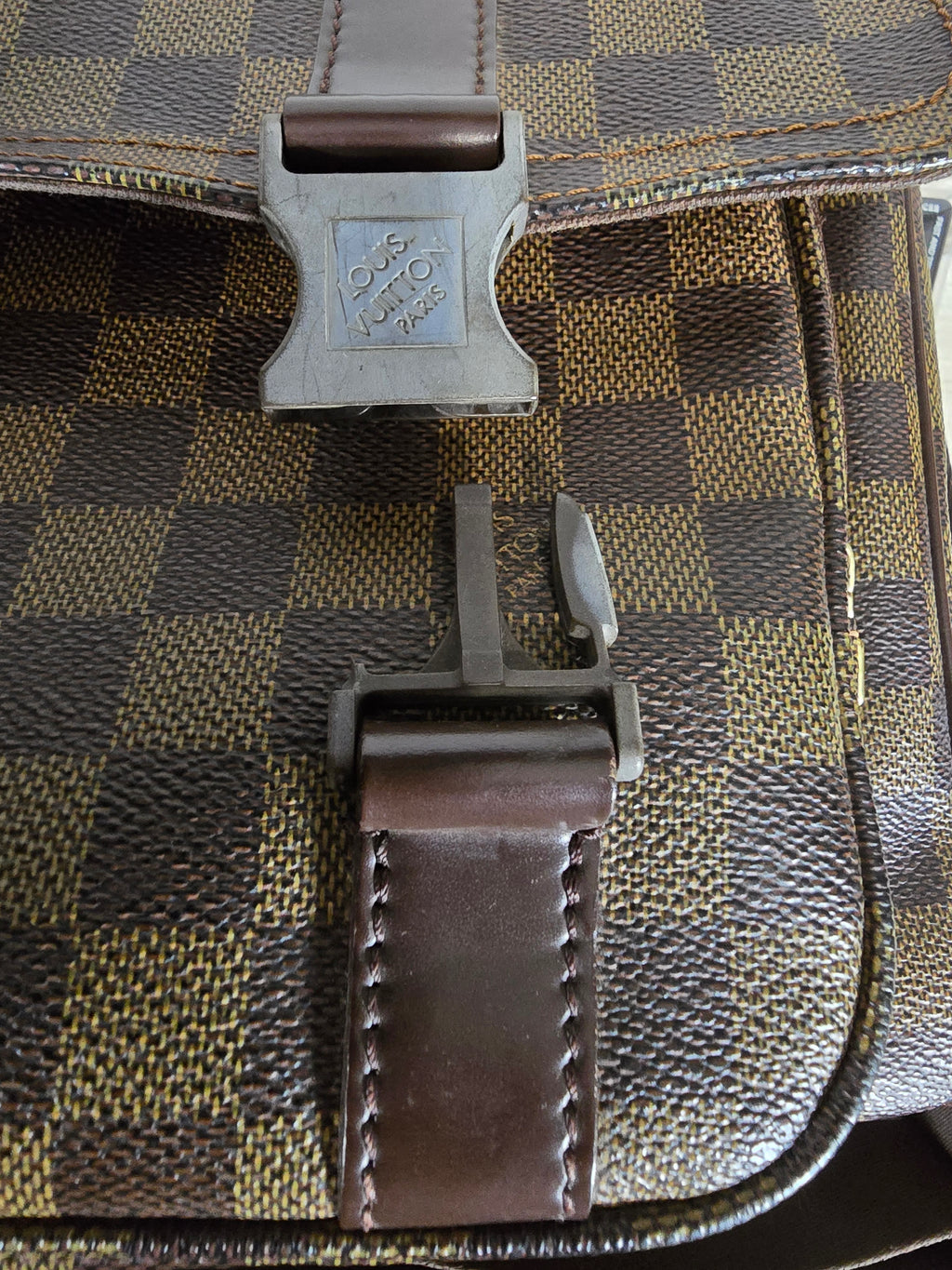 Louis Vuitton Melville Messenger Bag Damier Ebene Canvas