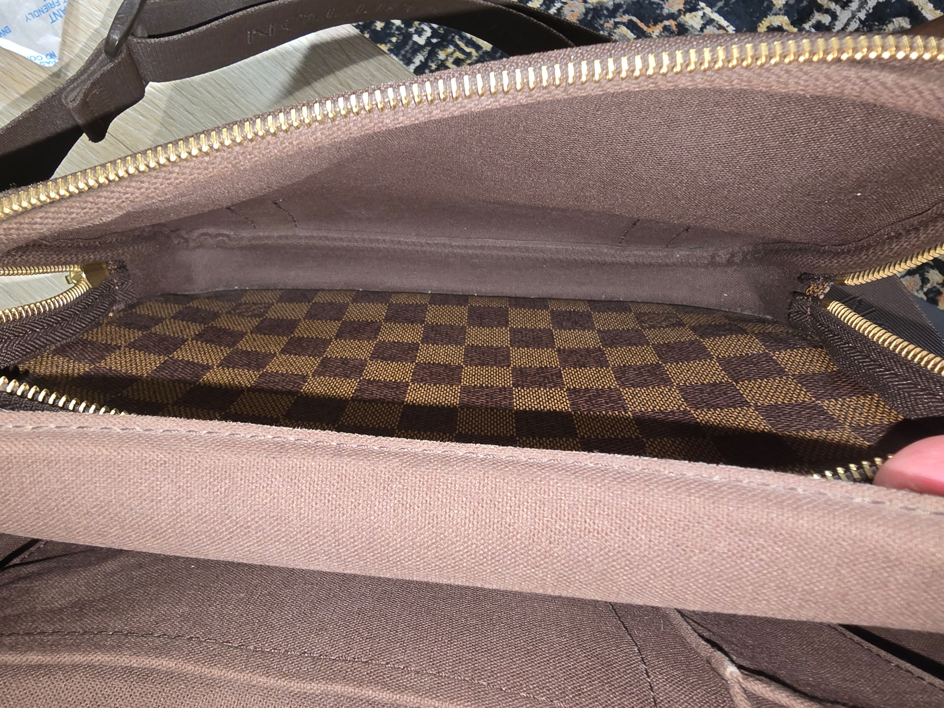 Louis Vuitton Melville Messenger Bag Damier Ebene Canvas