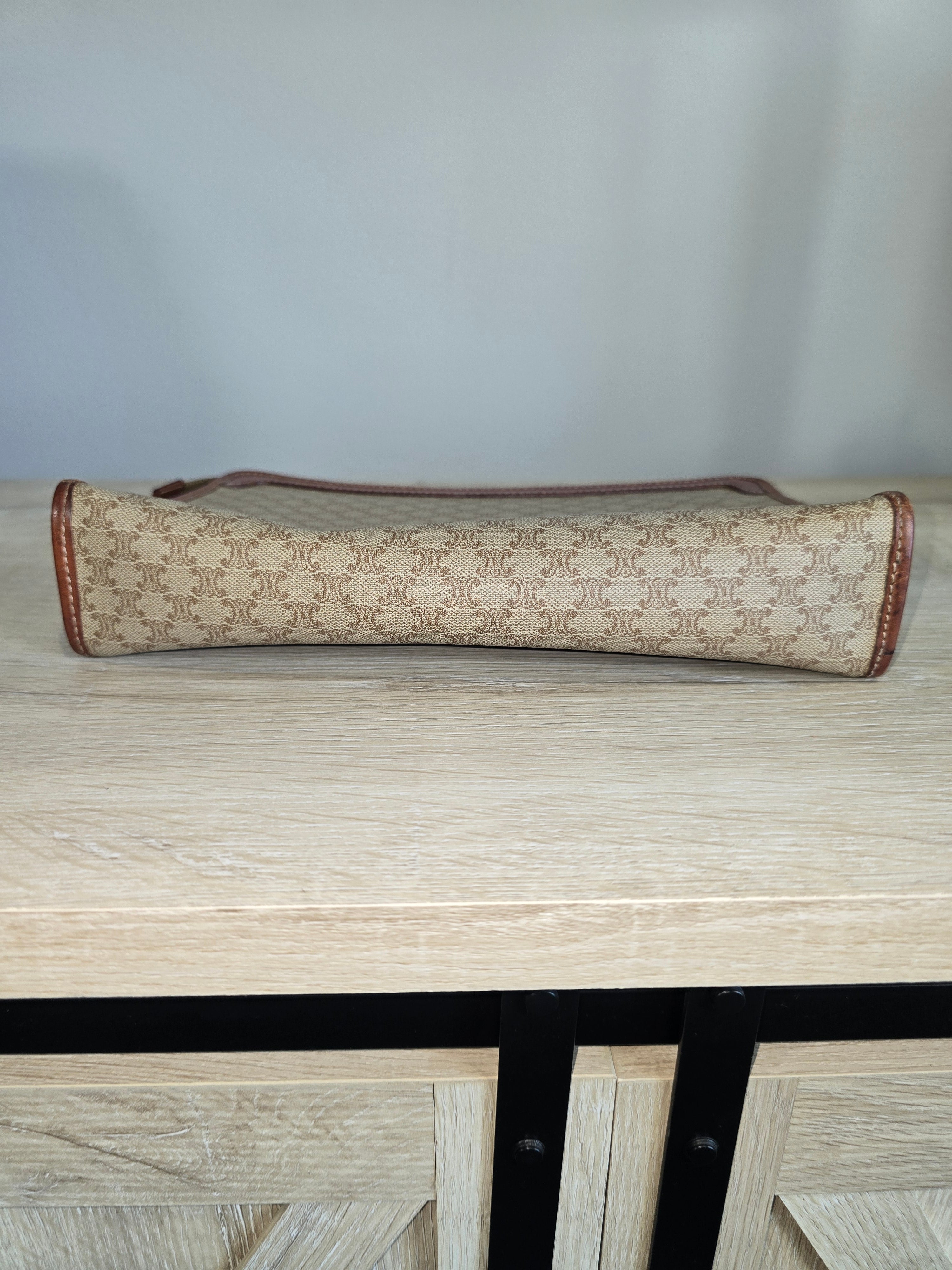 Céline Vintage Macadam Portfolio Clutch