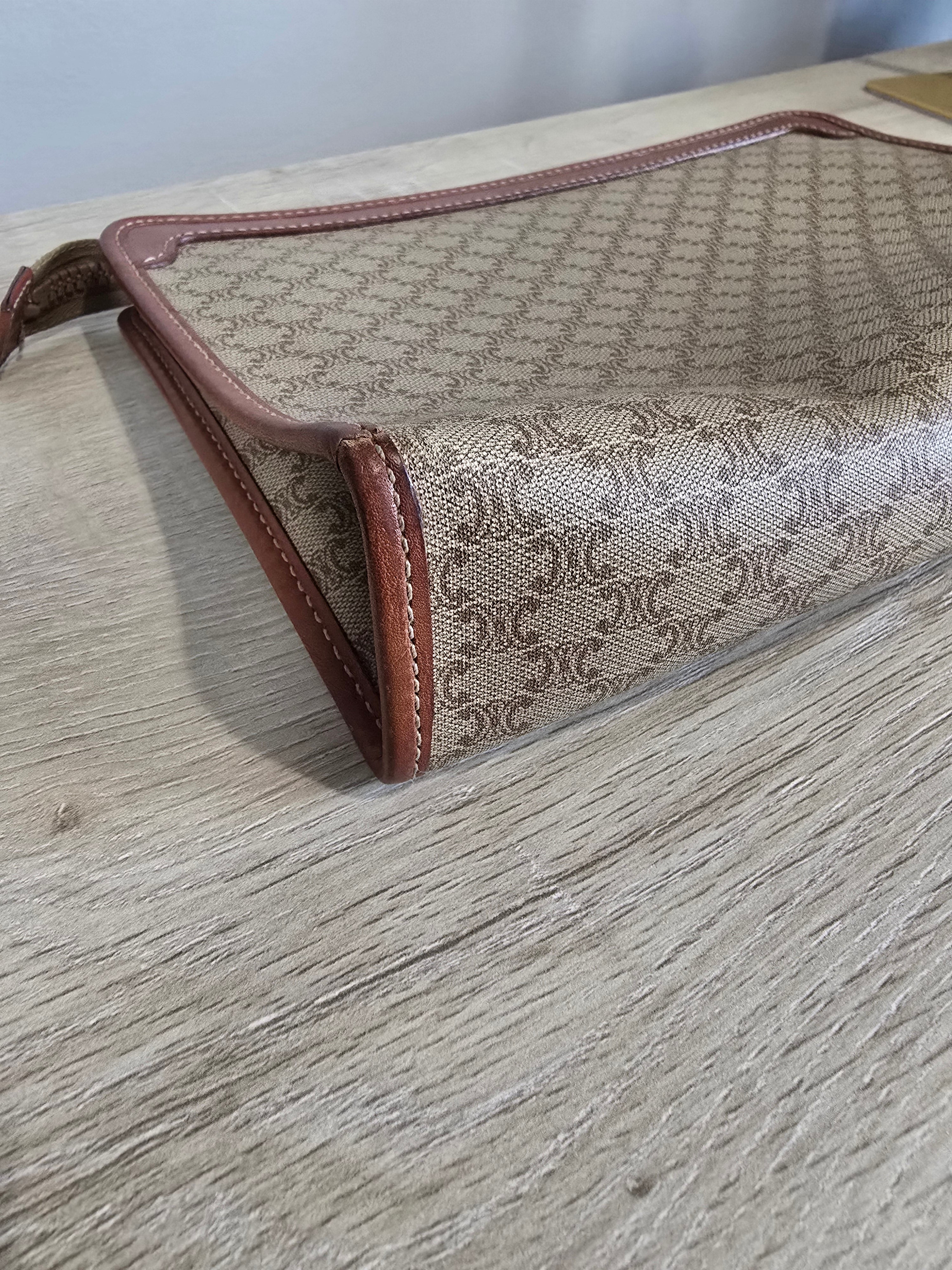Céline Vintage Macadam Portfolio Clutch