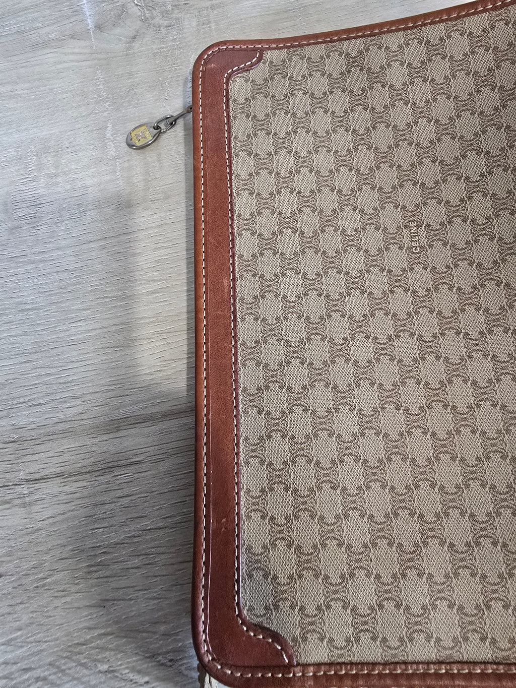 Céline Vintage Macadam Portfolio Clutch