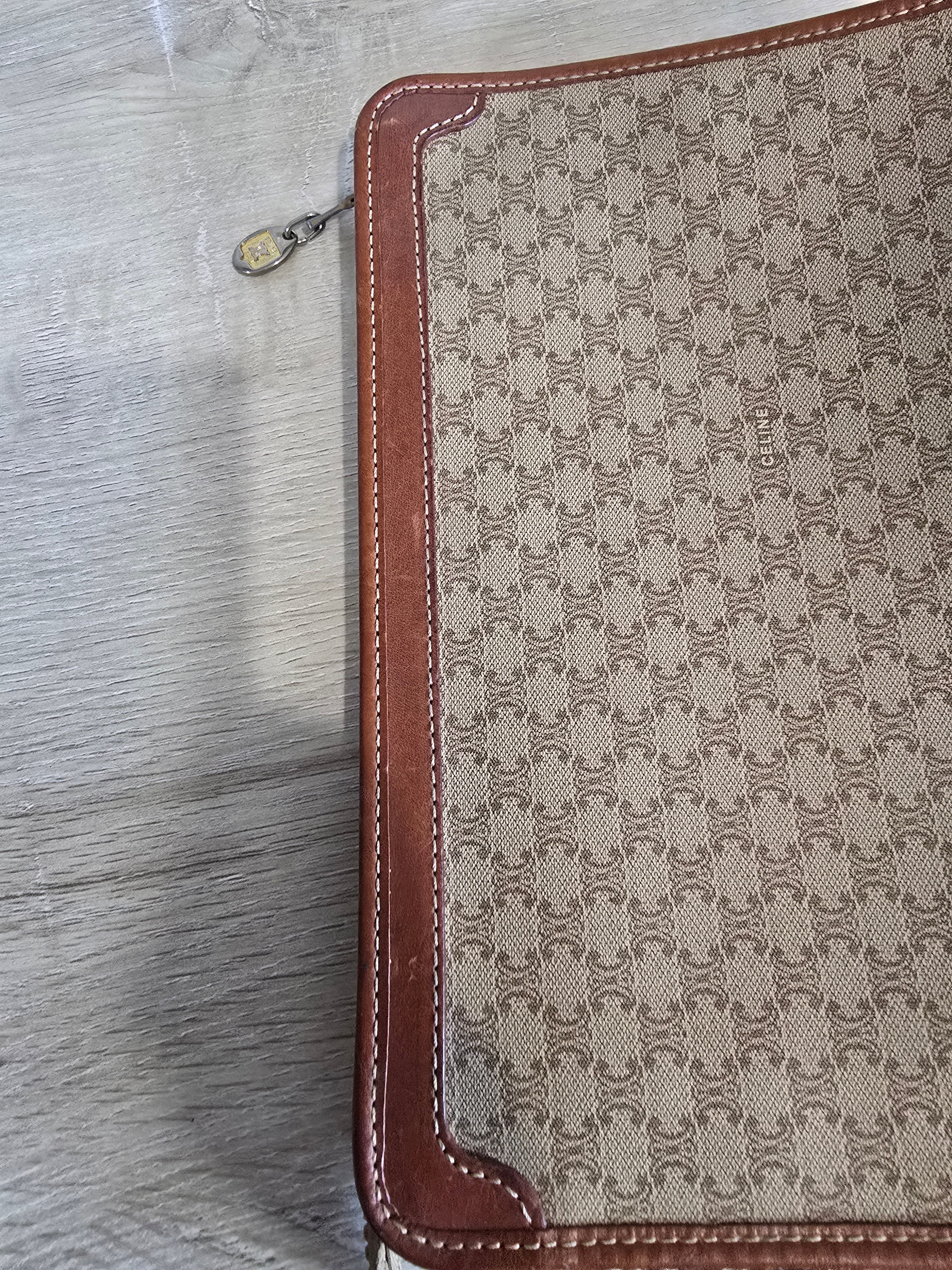 Céline Vintage Macadam Portfolio Clutch