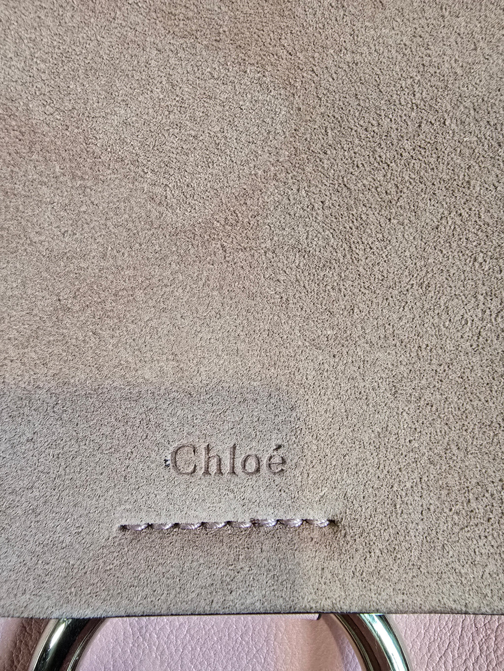 Chloé Mini Faye Backpack Washed Pink Leather