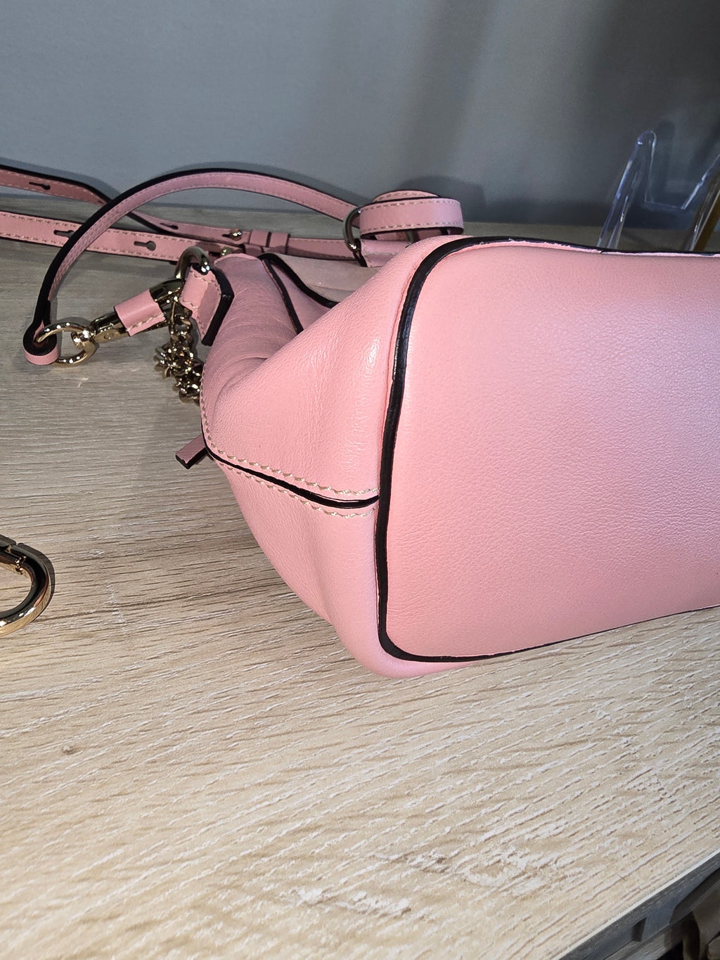 Chloé Mini Faye Backpack Washed Pink Leather