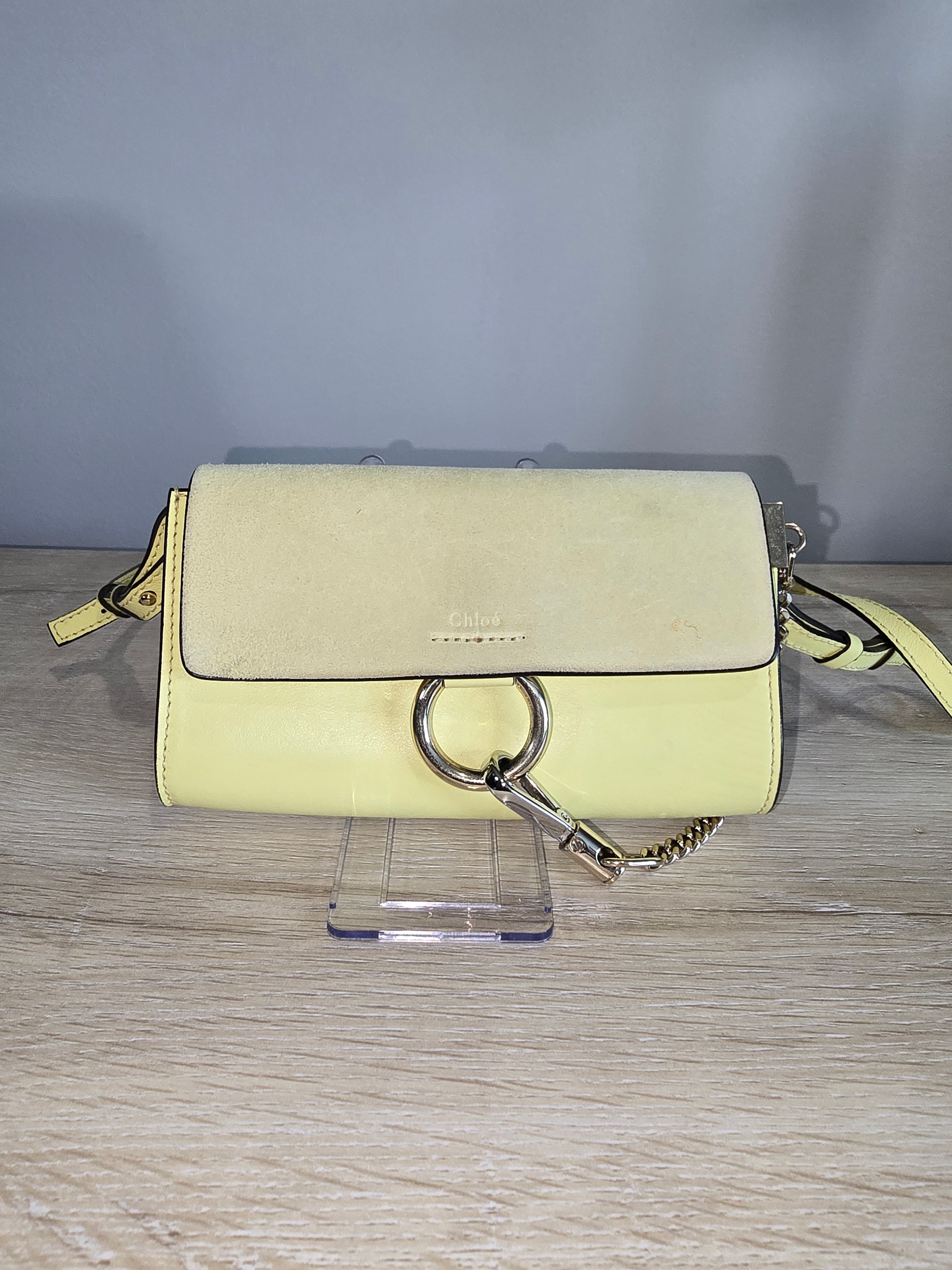 Chloé Faye Small Shoulder Bag — Lemonade Yellow