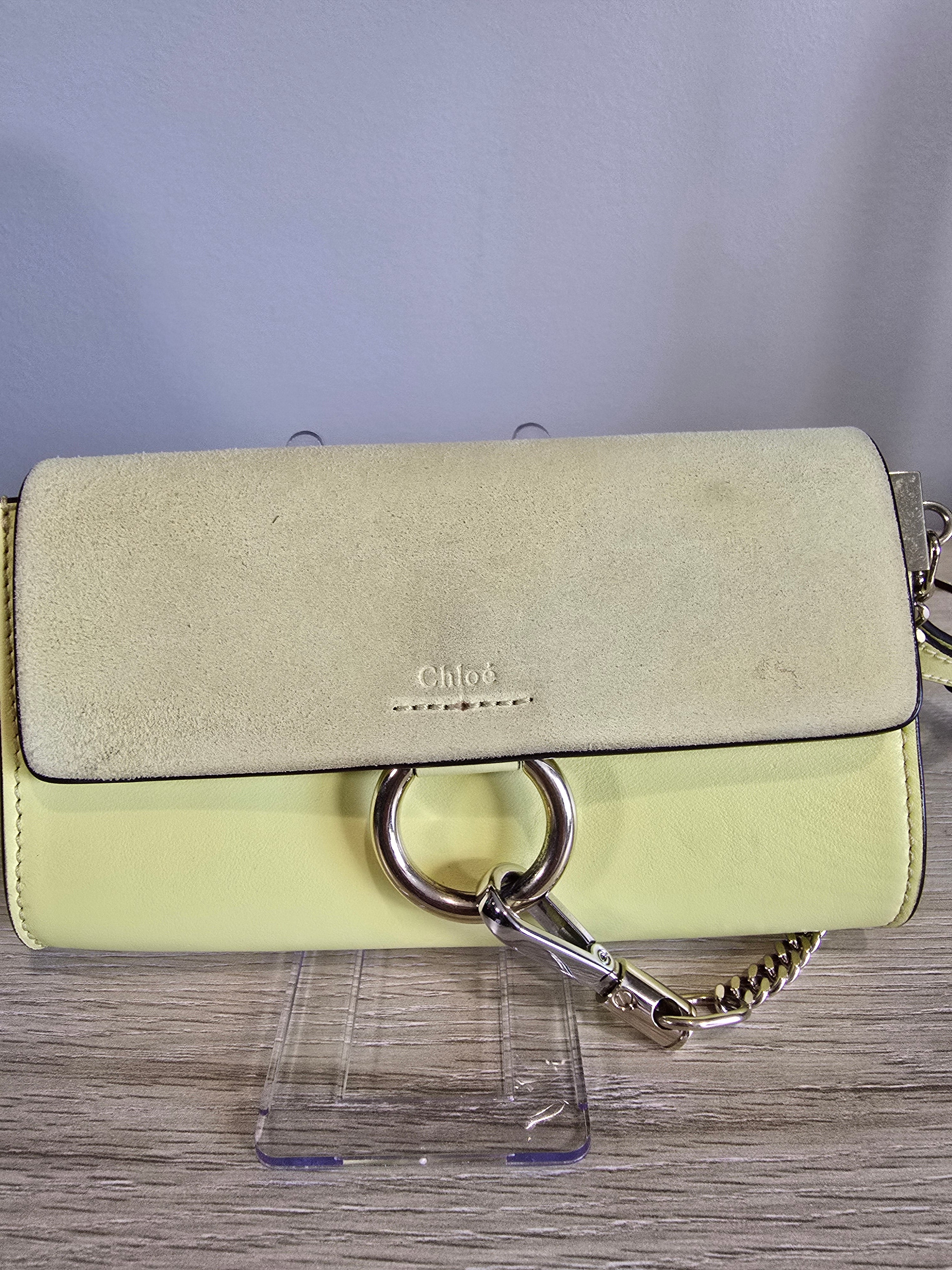 Chloé Faye Small Shoulder Bag — Lemonade Yellow