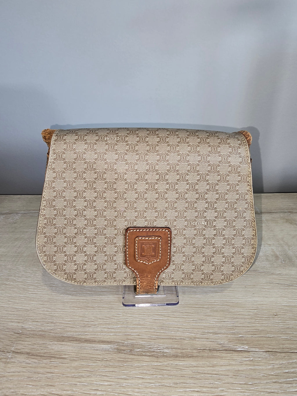 Celine Vintage Macadam Crossbody / Shoulder Bag