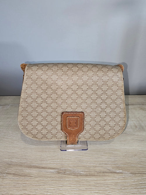 Celine Vintage Macadam Crossbody / Shoulder Bag