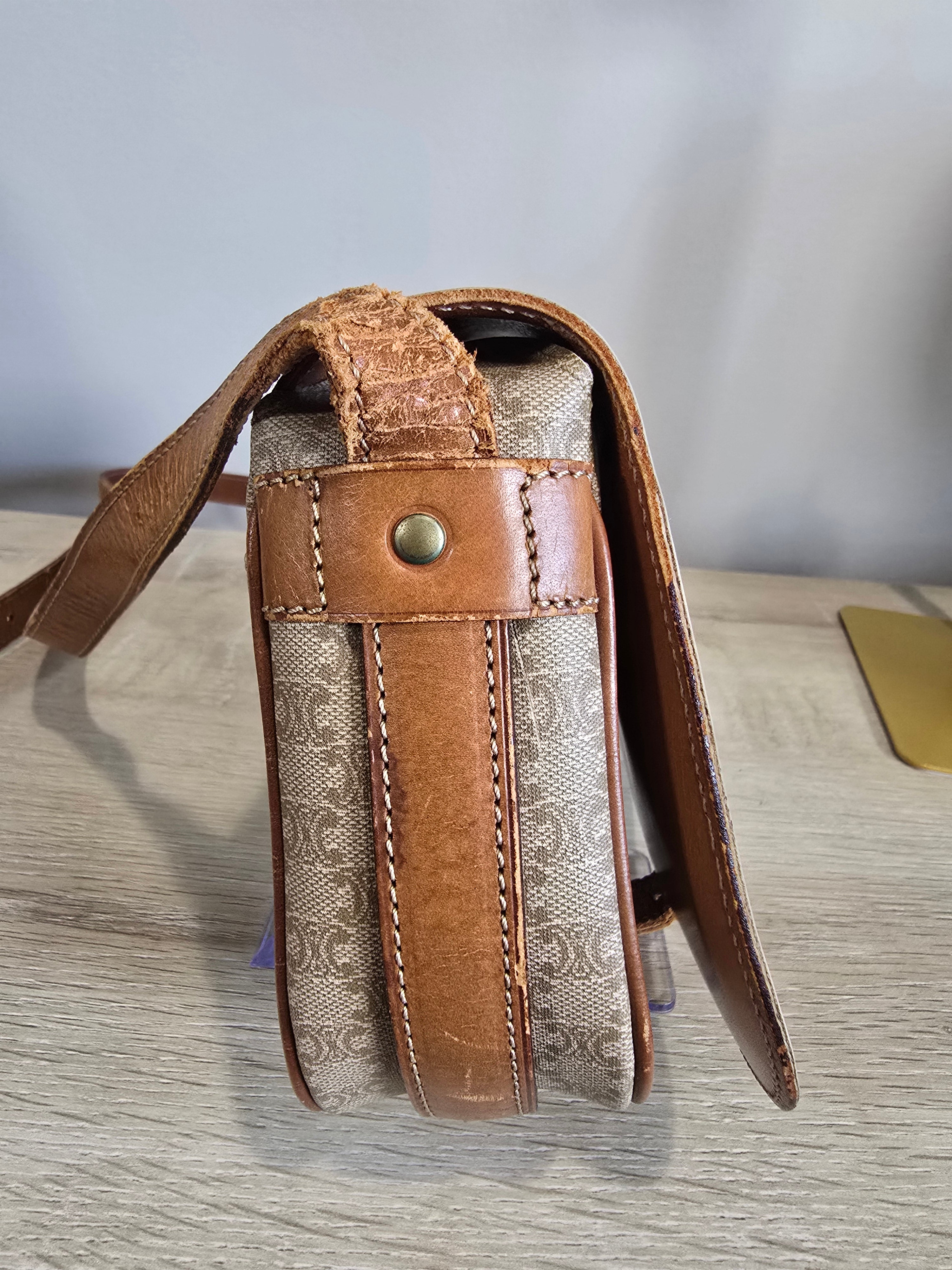 Celine Vintage Macadam Crossbody / Shoulder Bag