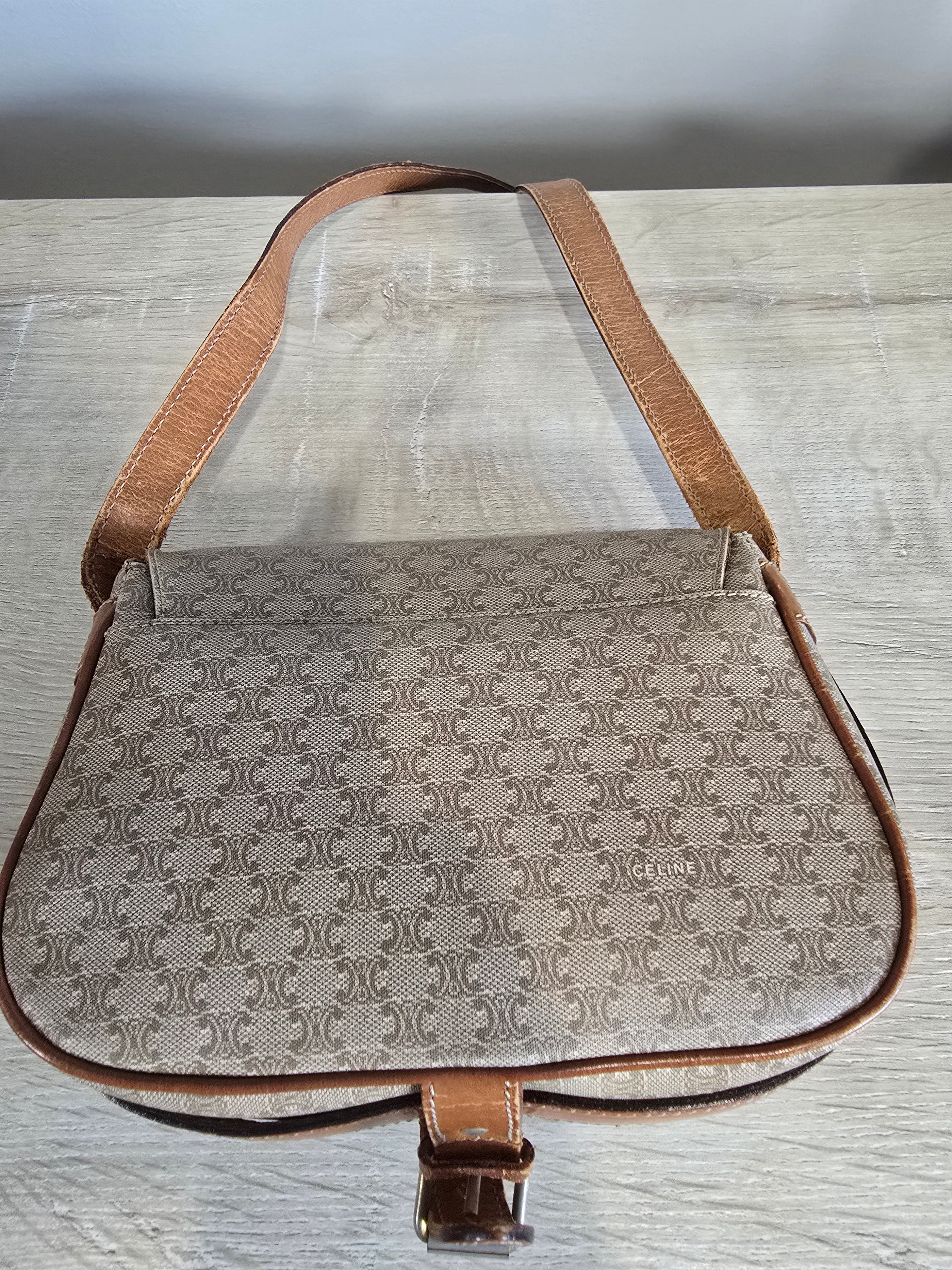 Celine Vintage Macadam Crossbody / Shoulder Bag
