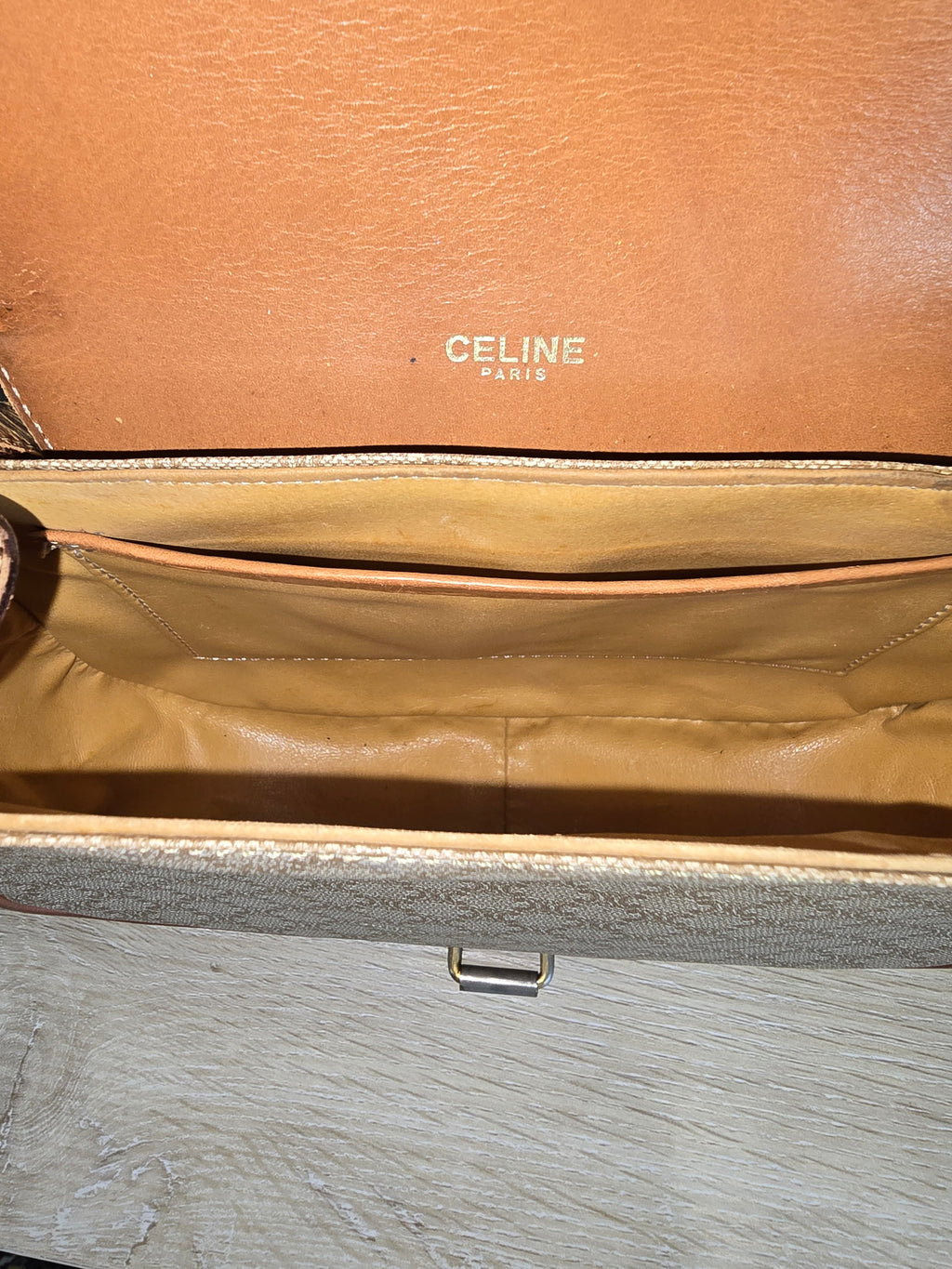 Celine Vintage Macadam Crossbody / Shoulder Bag