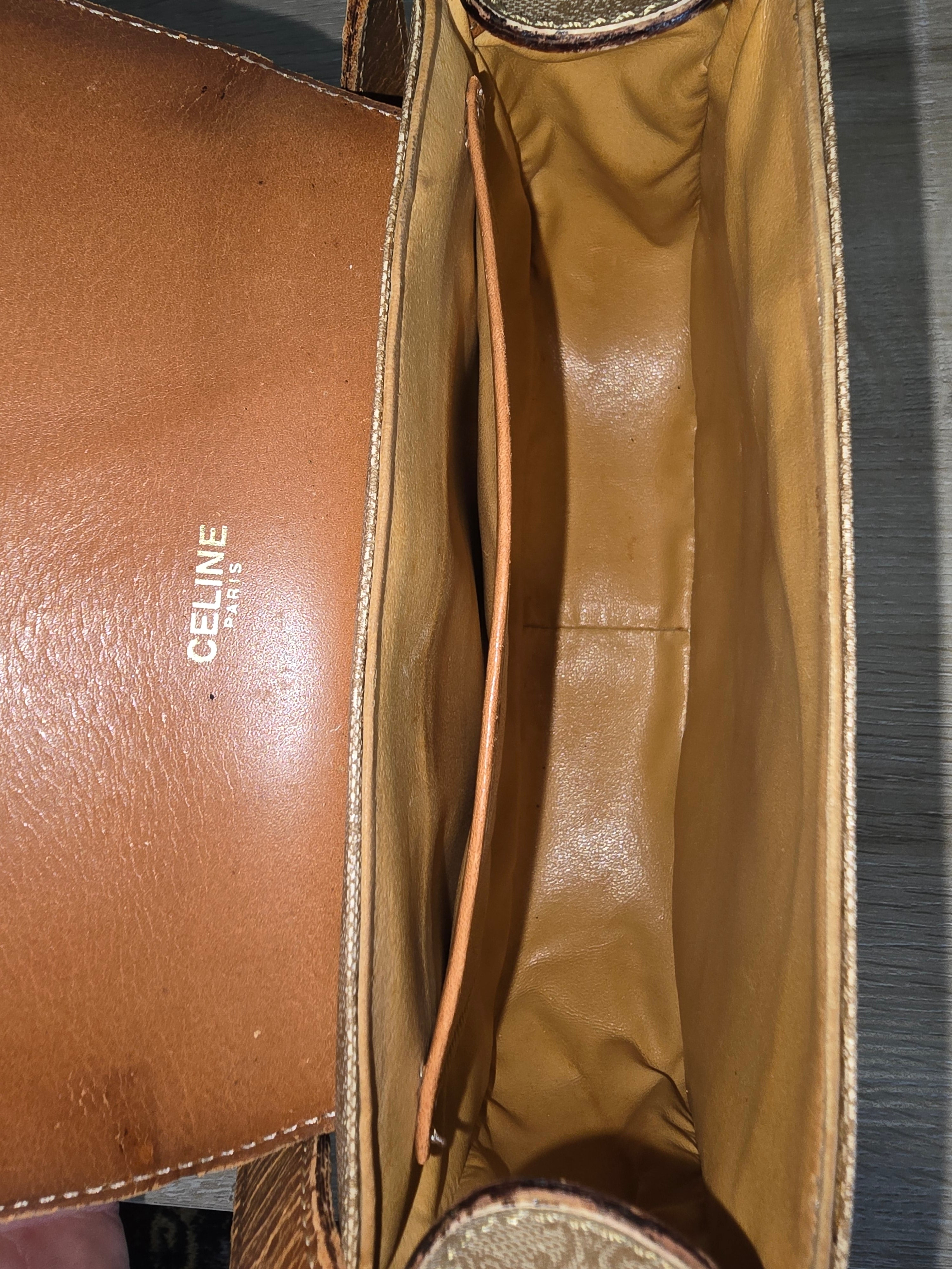 Celine Vintage Macadam Crossbody / Shoulder Bag