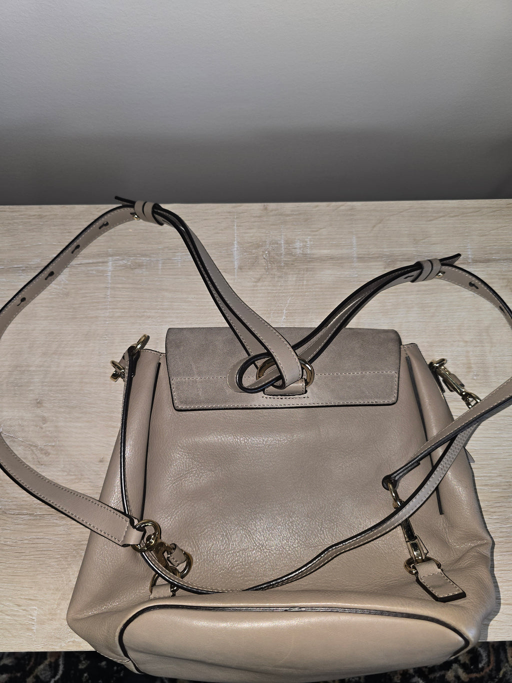 Chloé Faye Mini Backpack — Motty Grey