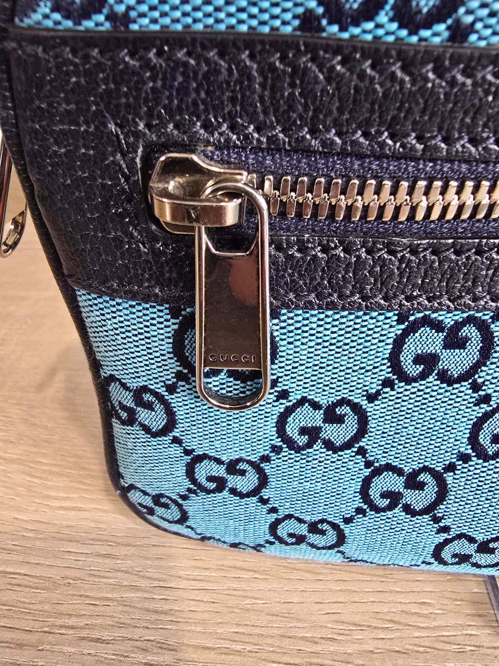 Gucci GG Canvas Belt Bag — Blue