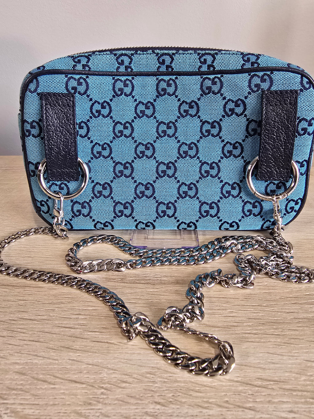 Gucci GG Canvas Belt Bag — Blue
