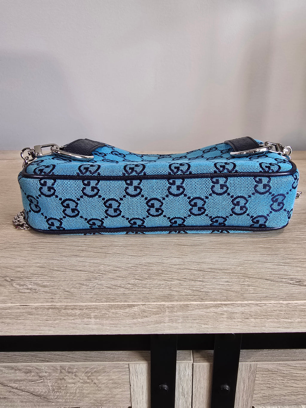 Gucci GG Canvas Belt Bag — Blue