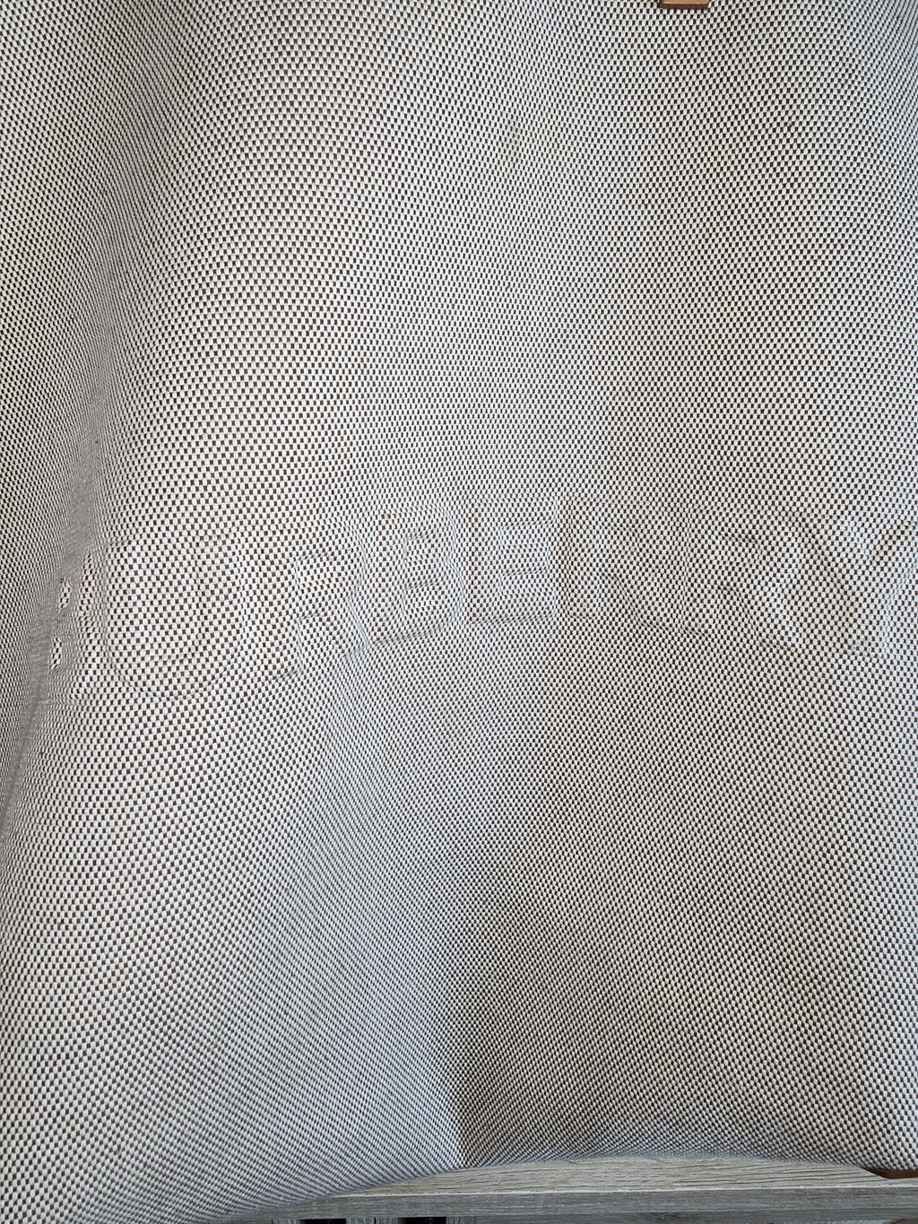Burberry Beach Logo Extra Large Canvas Tote — Beige