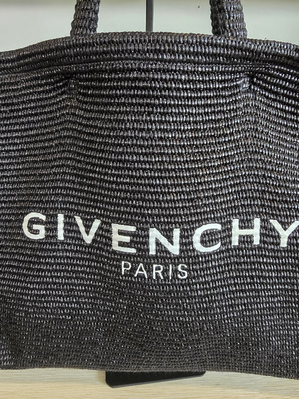 Givenchy Black Raffia G-Tote Bag