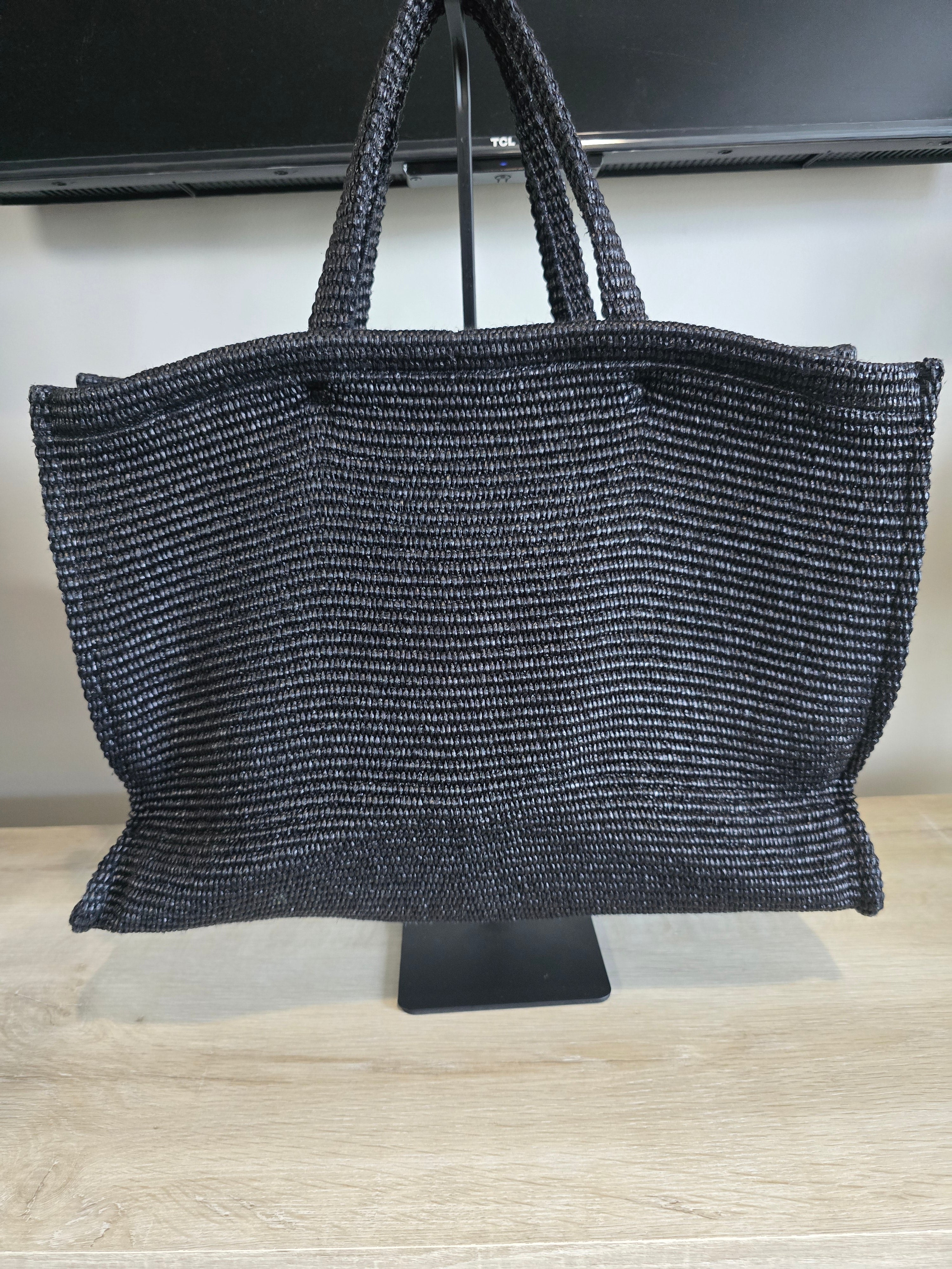 Givenchy Black Raffia G-Tote Bag