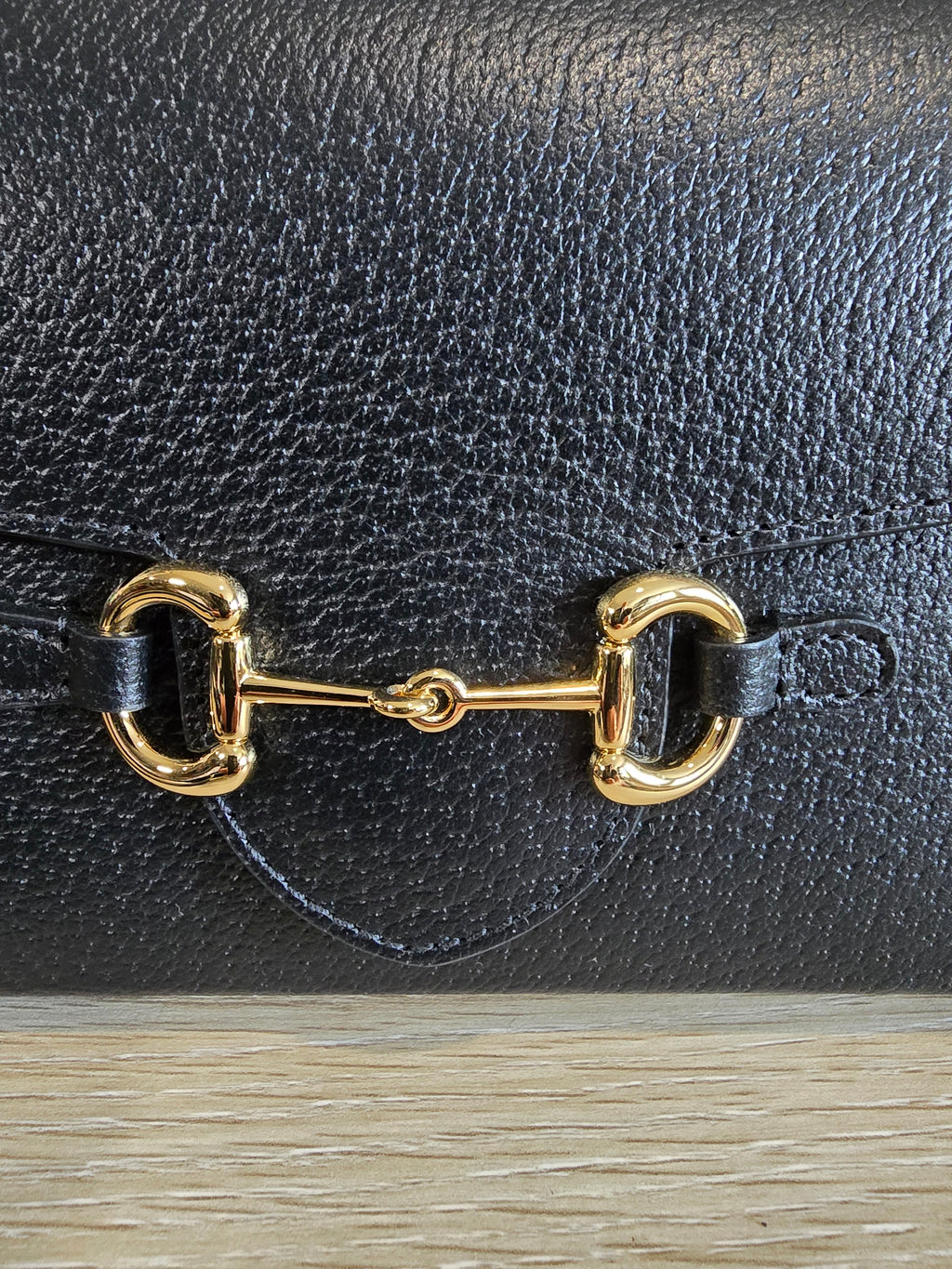 Gucci 1955 Horsebit Shoulder Bag — Black