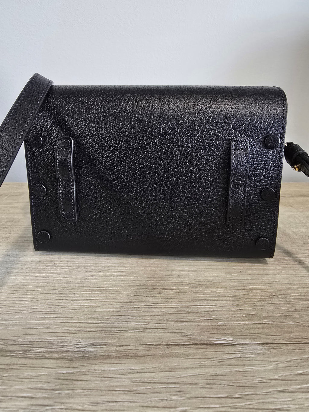 Gucci 1955 Horsebit Shoulder Bag — Black