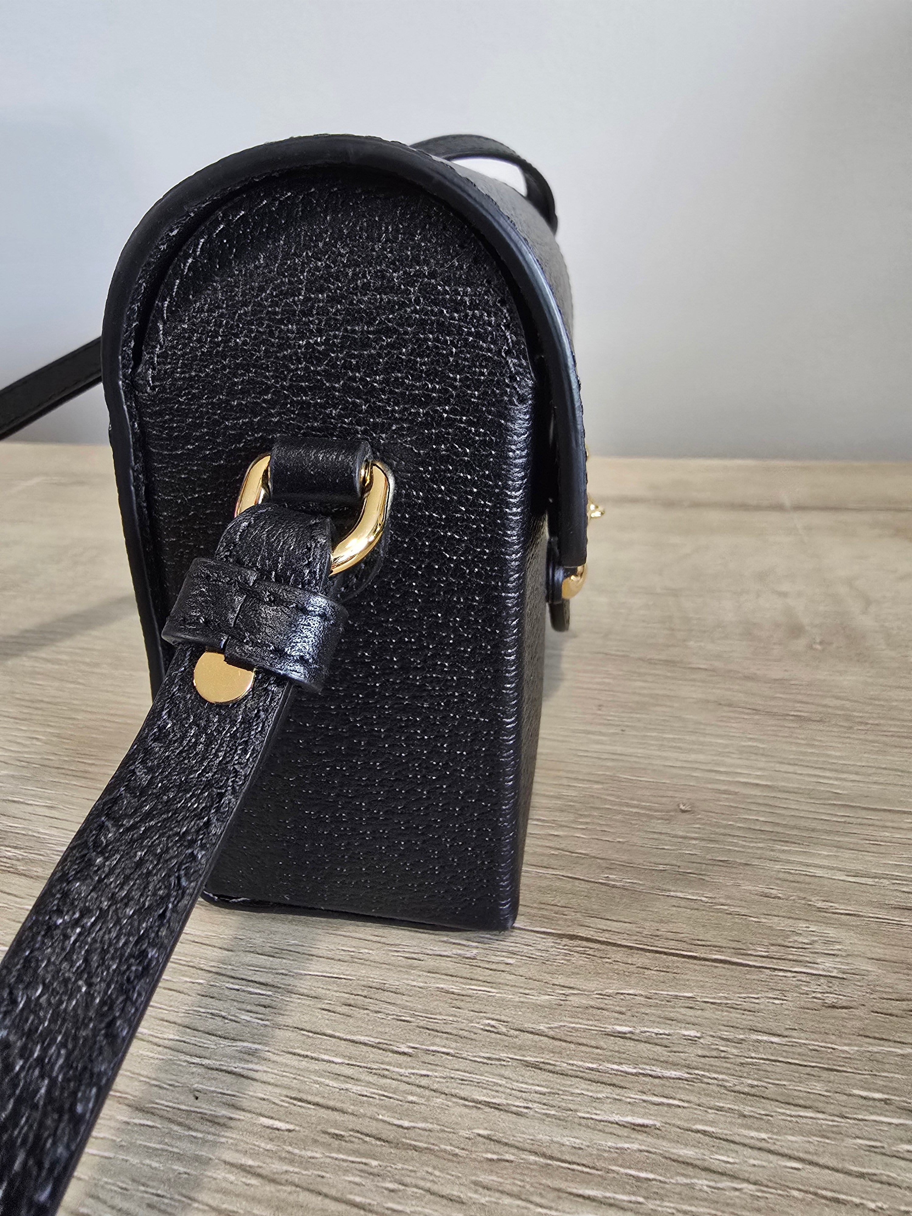 Gucci 1955 Horsebit Shoulder Bag — Black
