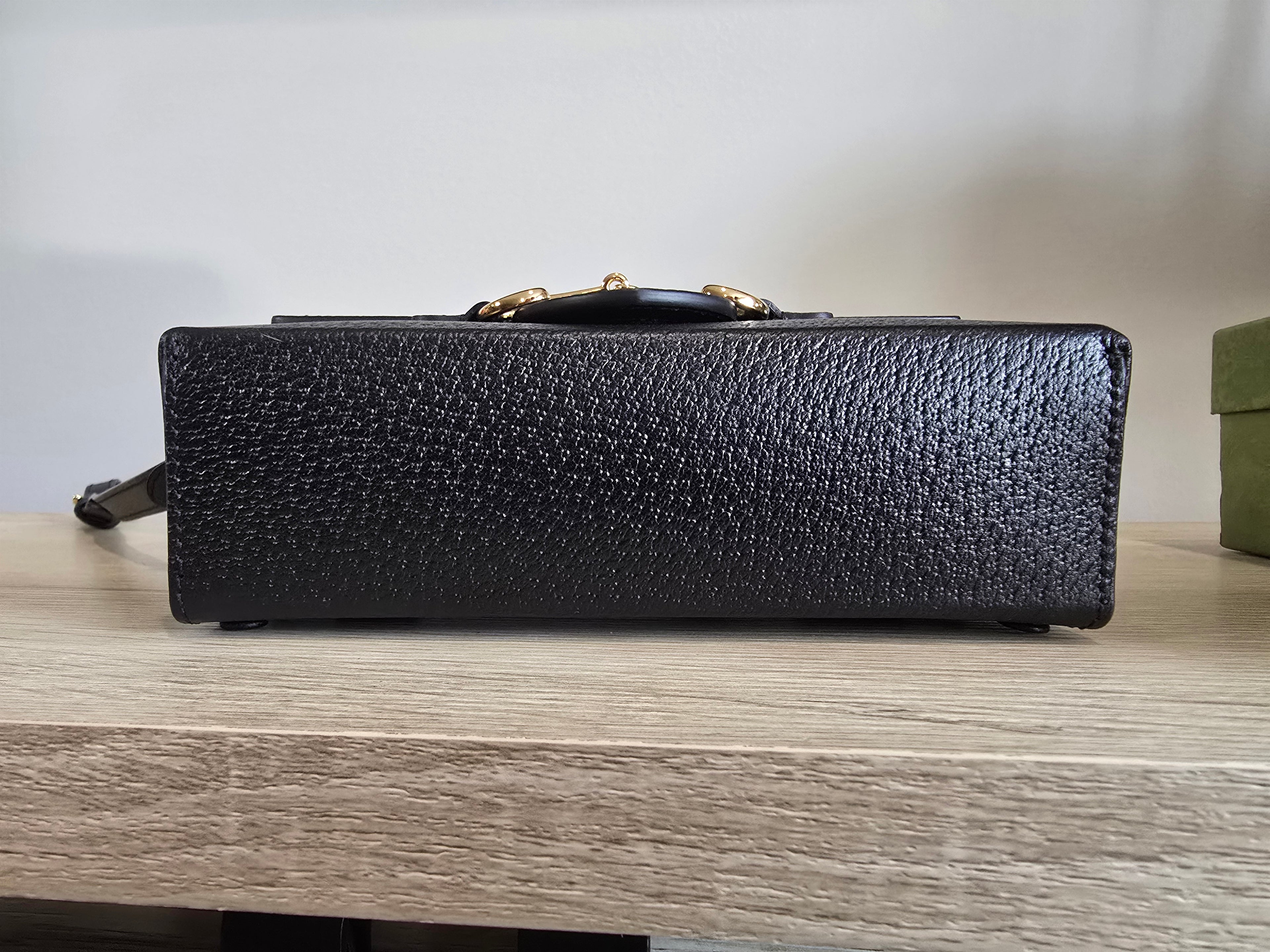 Gucci 1955 Horsebit Shoulder Bag — Black