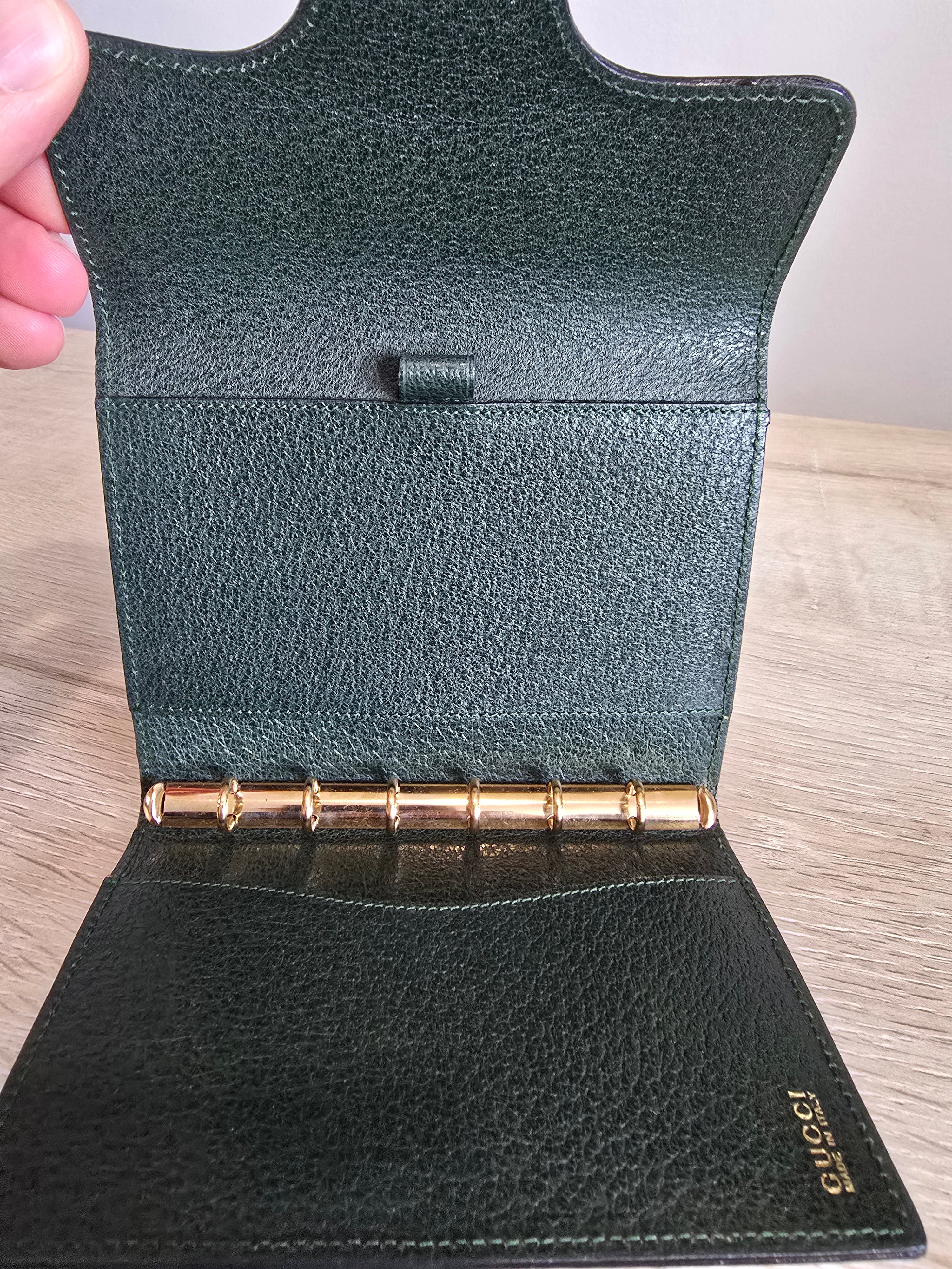 Gucci Jackie Agenda Notebook — Dark Green