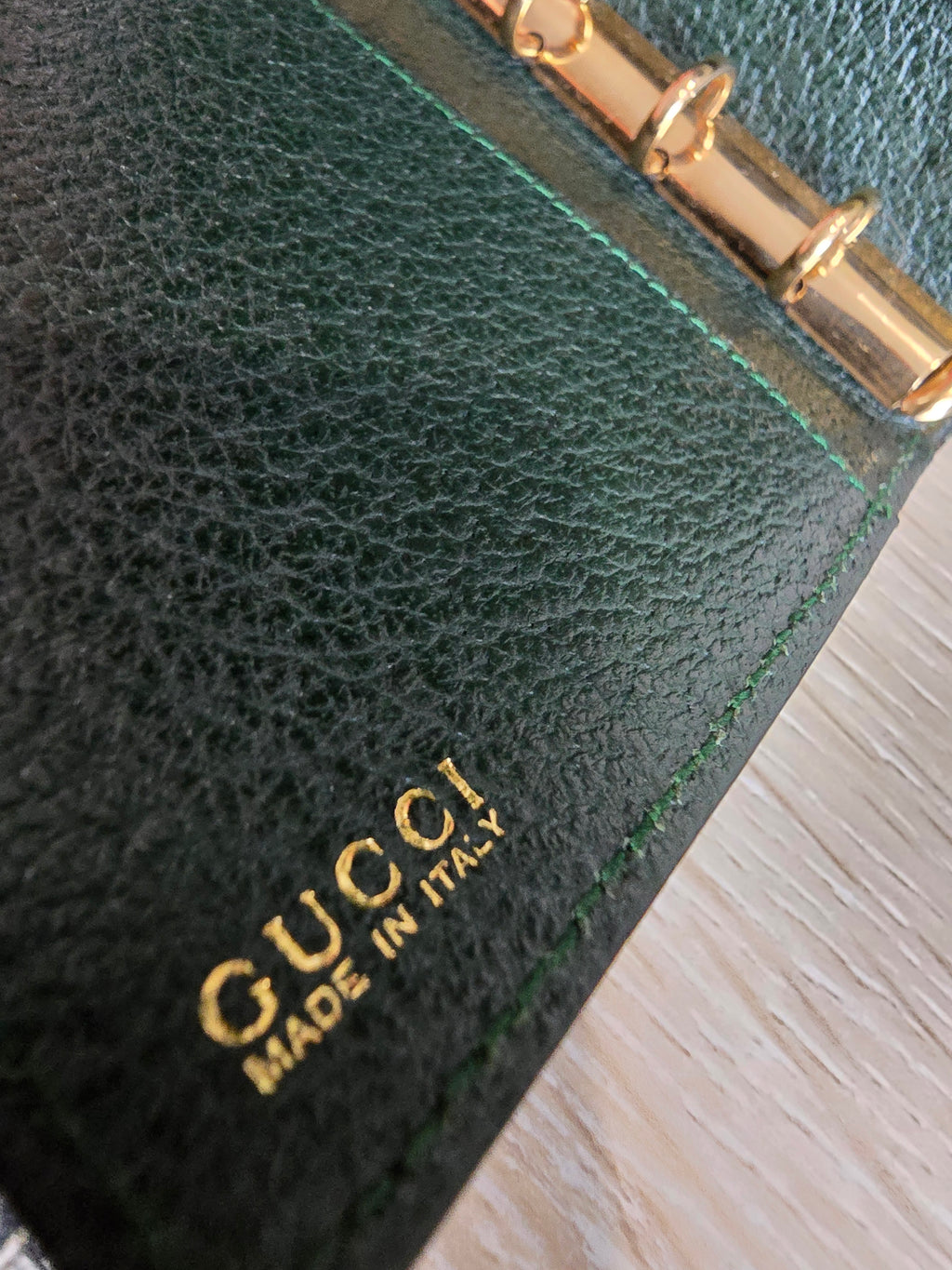 Gucci Jackie Agenda Notebook — Dark Green