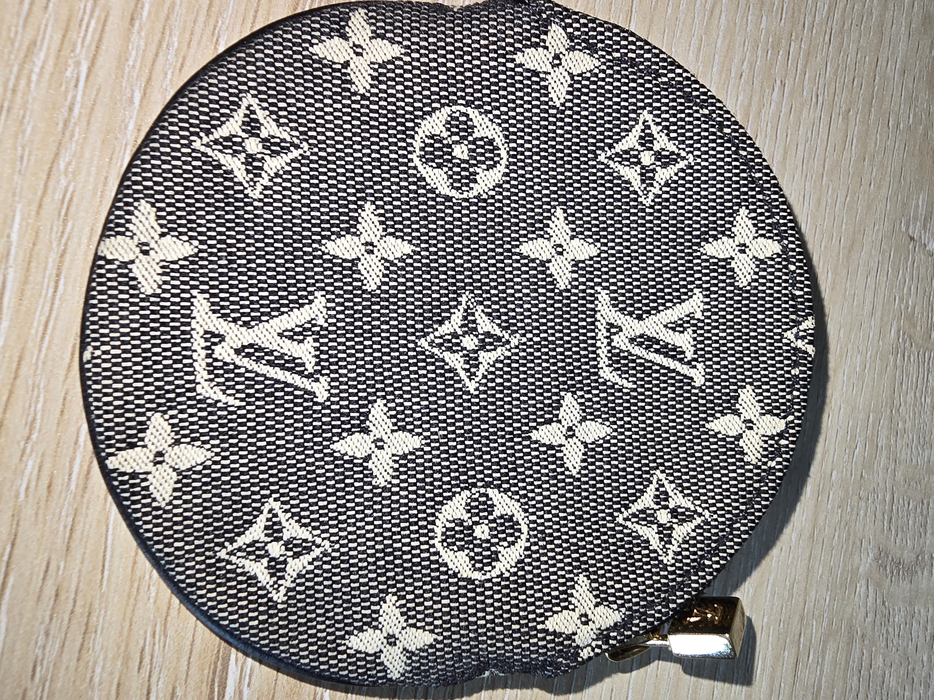Louis Vuitton Monogram Mini Lin Round Coin Purse