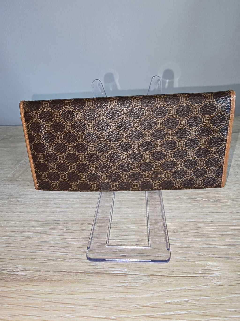 Celine Vintage Macadam Wallet — Brown