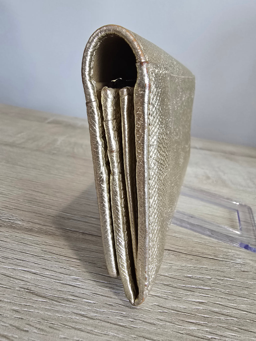 Burberry Penrose Metallic Gold Long Wallet