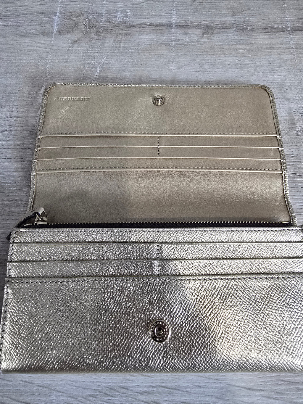 Burberry Penrose Metallic Gold Long Wallet