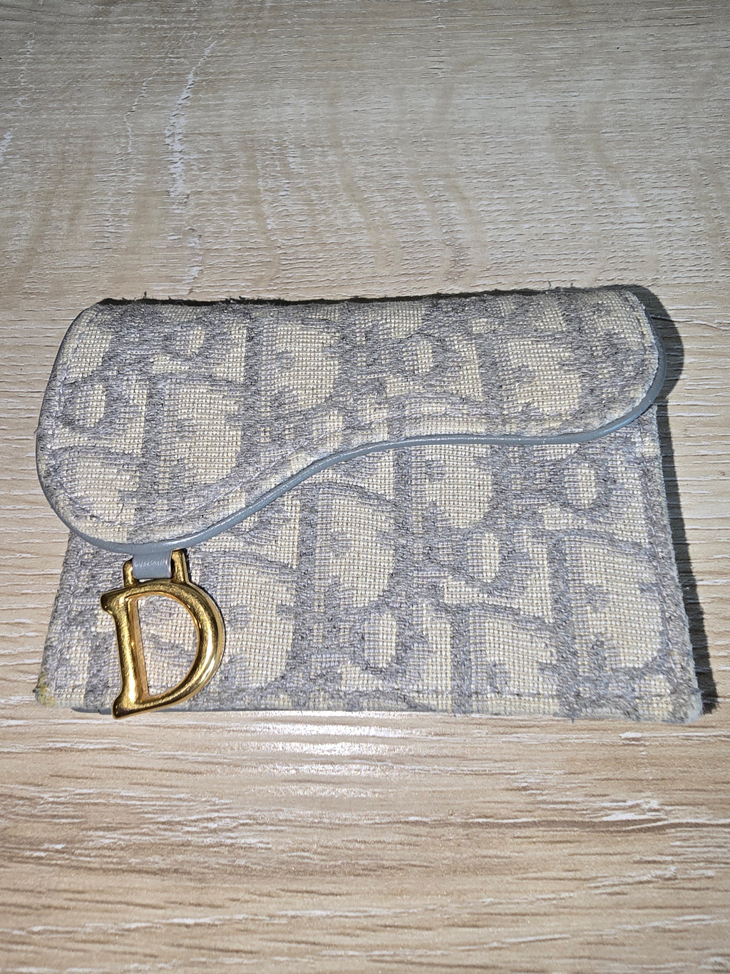 Christian Dior Canvas Saddle Wallet